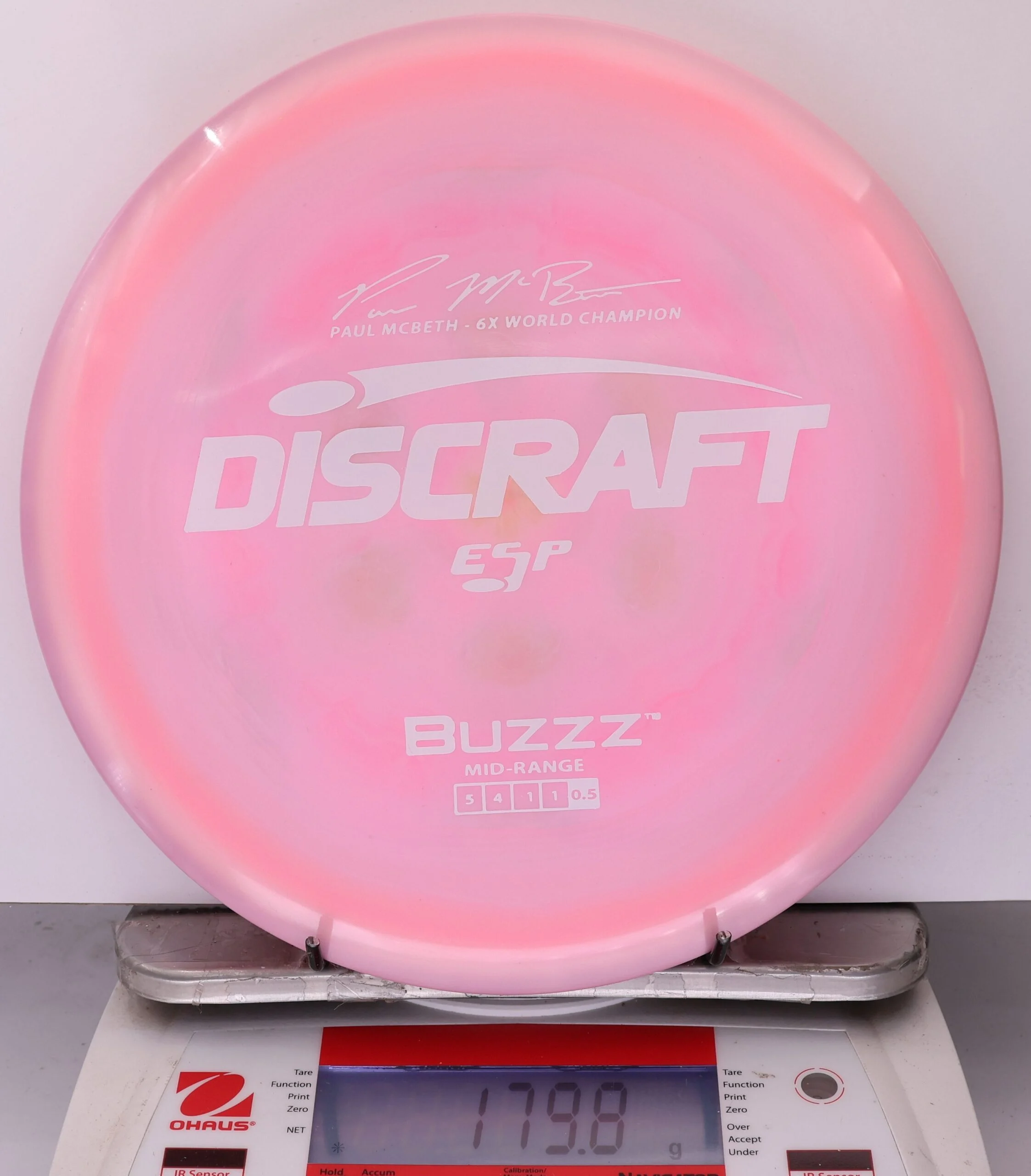 912909 ESP Buzzz, Paul McBeth 6X - #377 Pink, 180