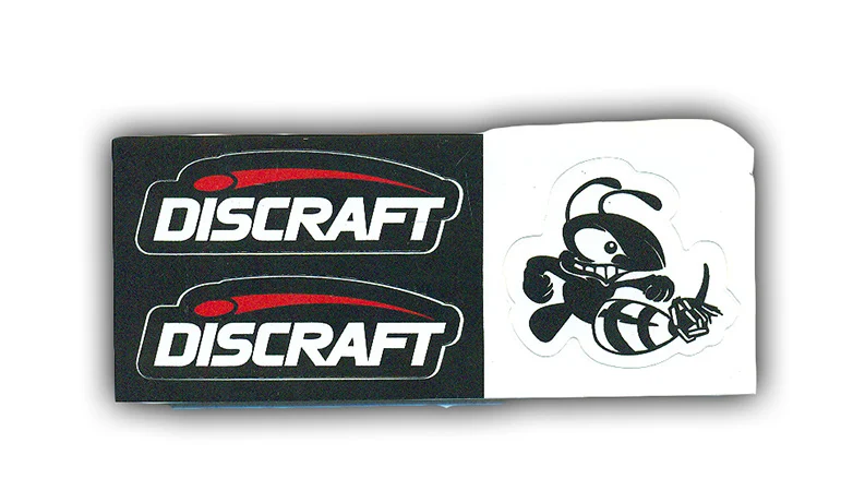 913420 Tri Panel Buzzz Sticker - BlkWhiteRed, 3 Stickers