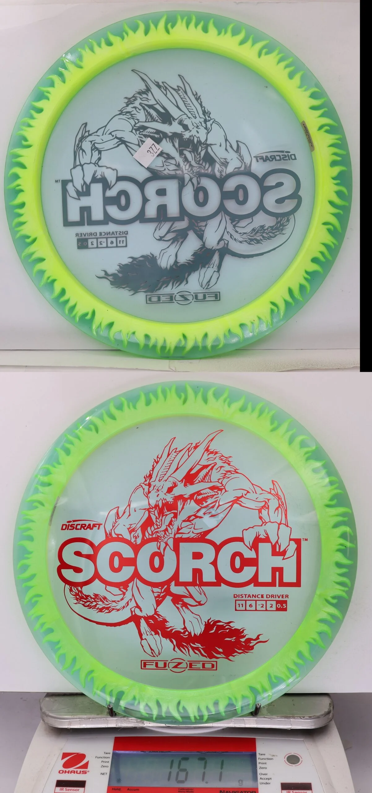 913601 FuZed Line Scorch - Flame - #377 ClearBlu-NGrellow, 167