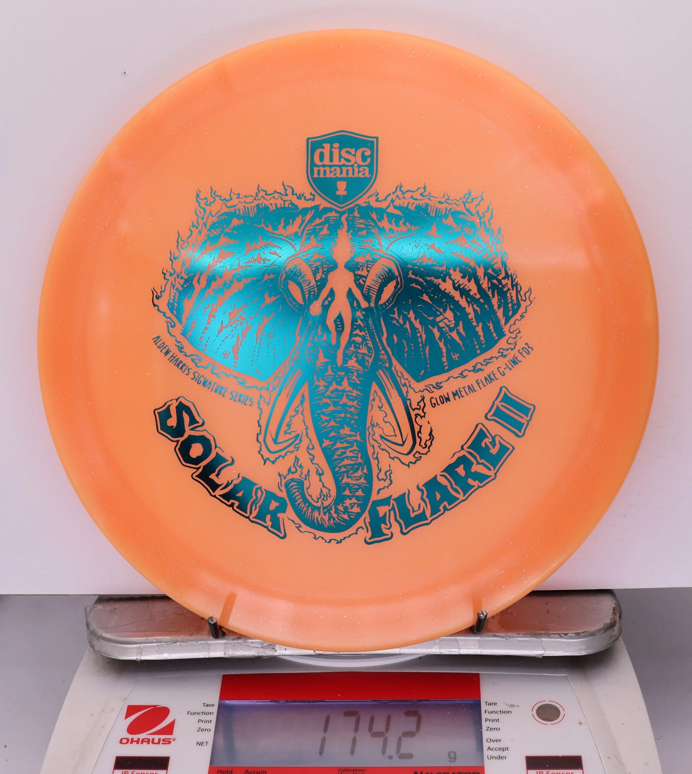 918977 Glow Metal Flake C-Line FD3 Solar Flare 2, Alden Harris 2025 Signature Series - #203 Orange, 174