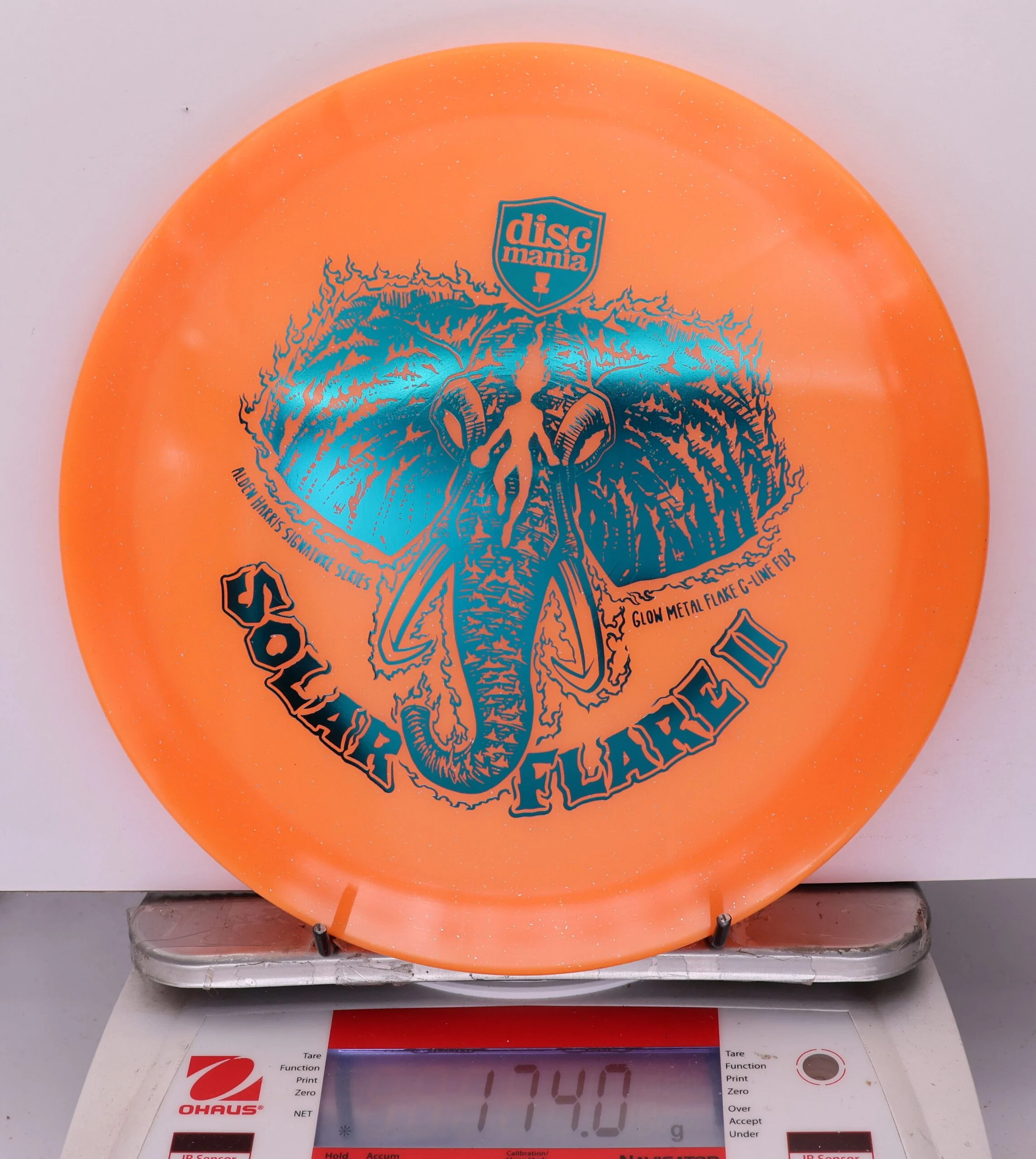 918978 Glow Metal Flake C-Line FD3 Solar Flare 2, Alden Harris 2025 Signature Series - #204 Orange, 174
