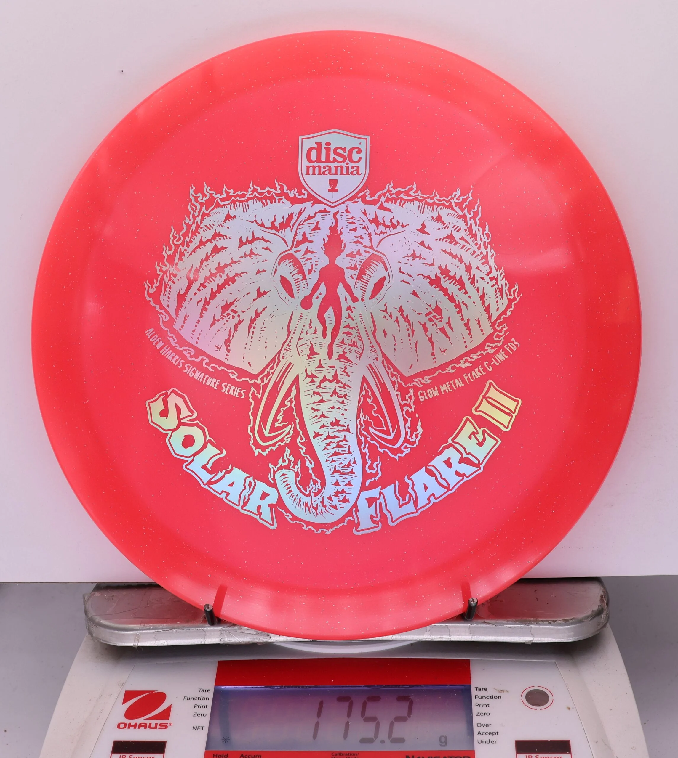 918990 Glow Metal Flake C-Line FD3 Solar Flare 2, Alden Harris 2025 Signature Series - #206 Red, 175