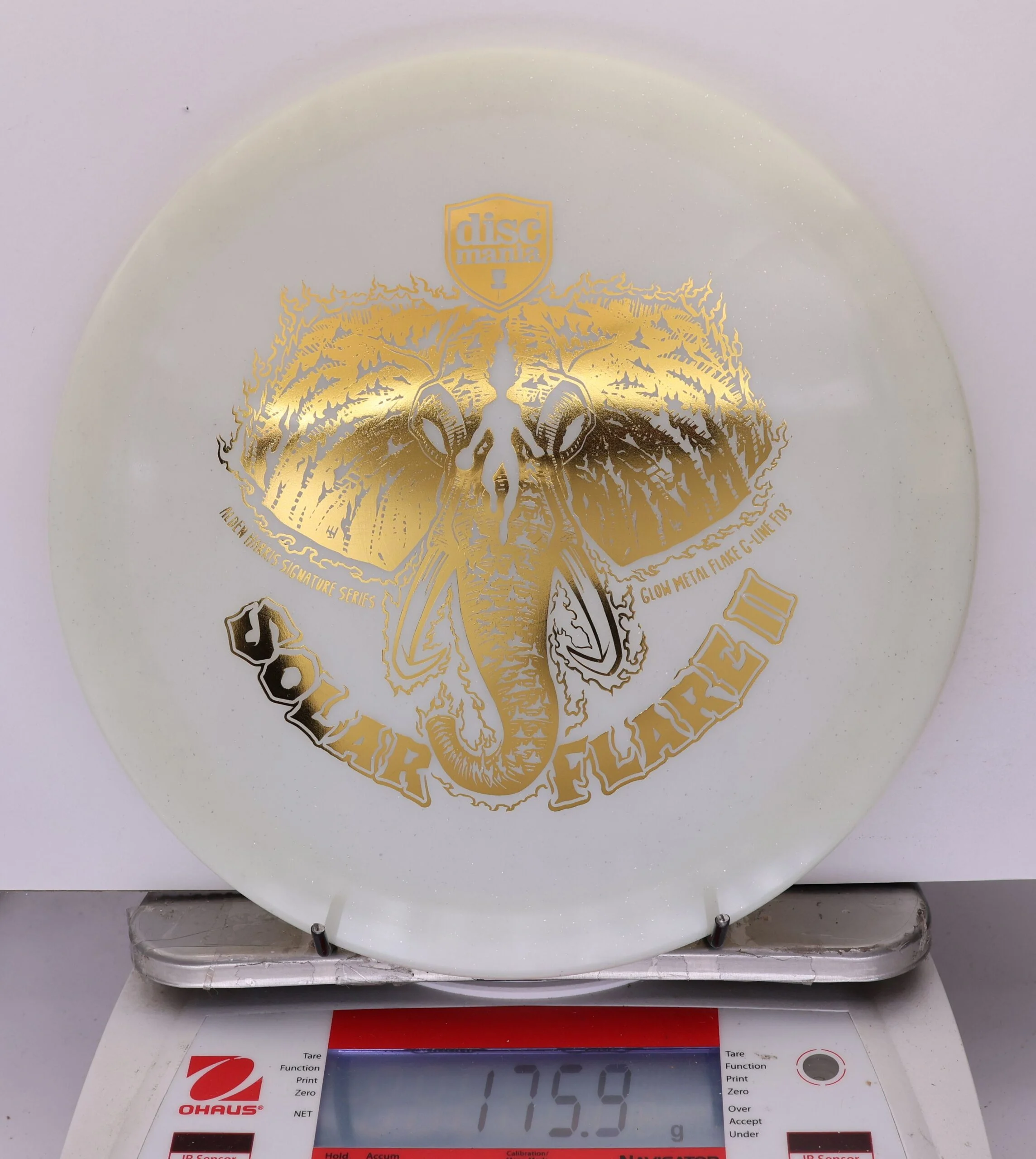 919008 Glow Metal Flake C-Line FD3 Solar Flare 2, Alden Harris 2025 Signature Series - #214 White, 176