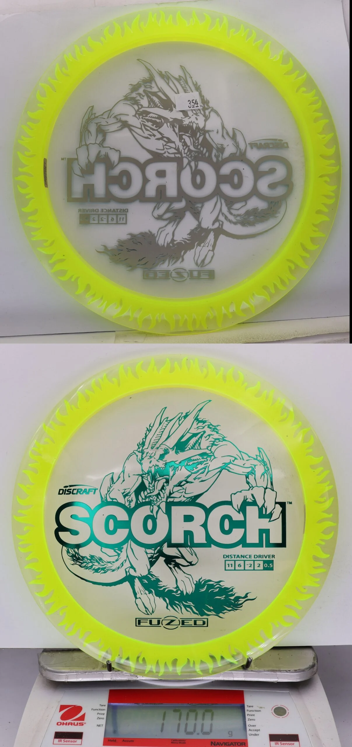 928202 FuZed Line Scorch, Flame - #354 Clear-NYellow, 170