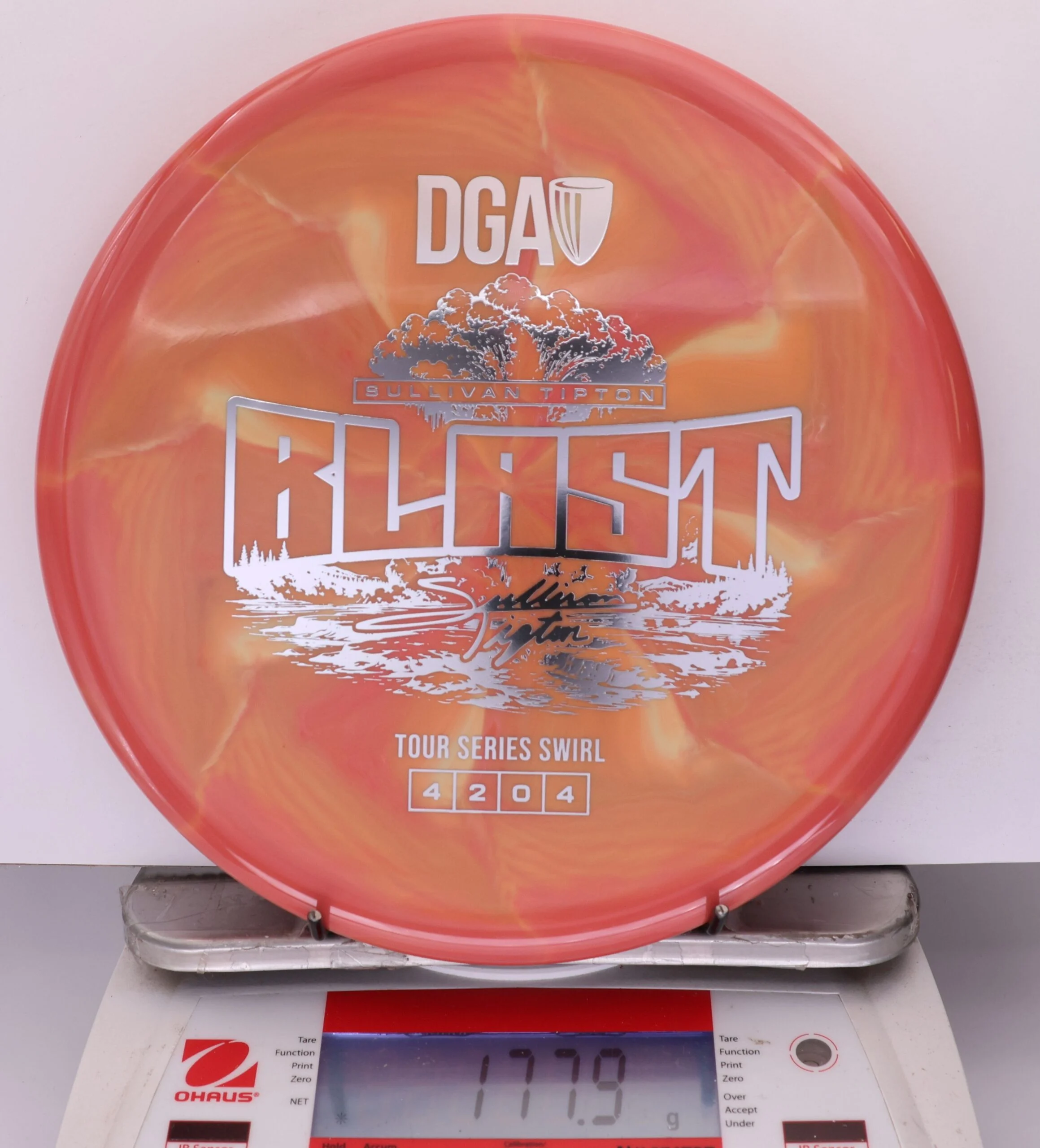 929550 TS Swirl Blast, Sullivan Tipton 2026 Tour Series - #306 RedOrange, 178