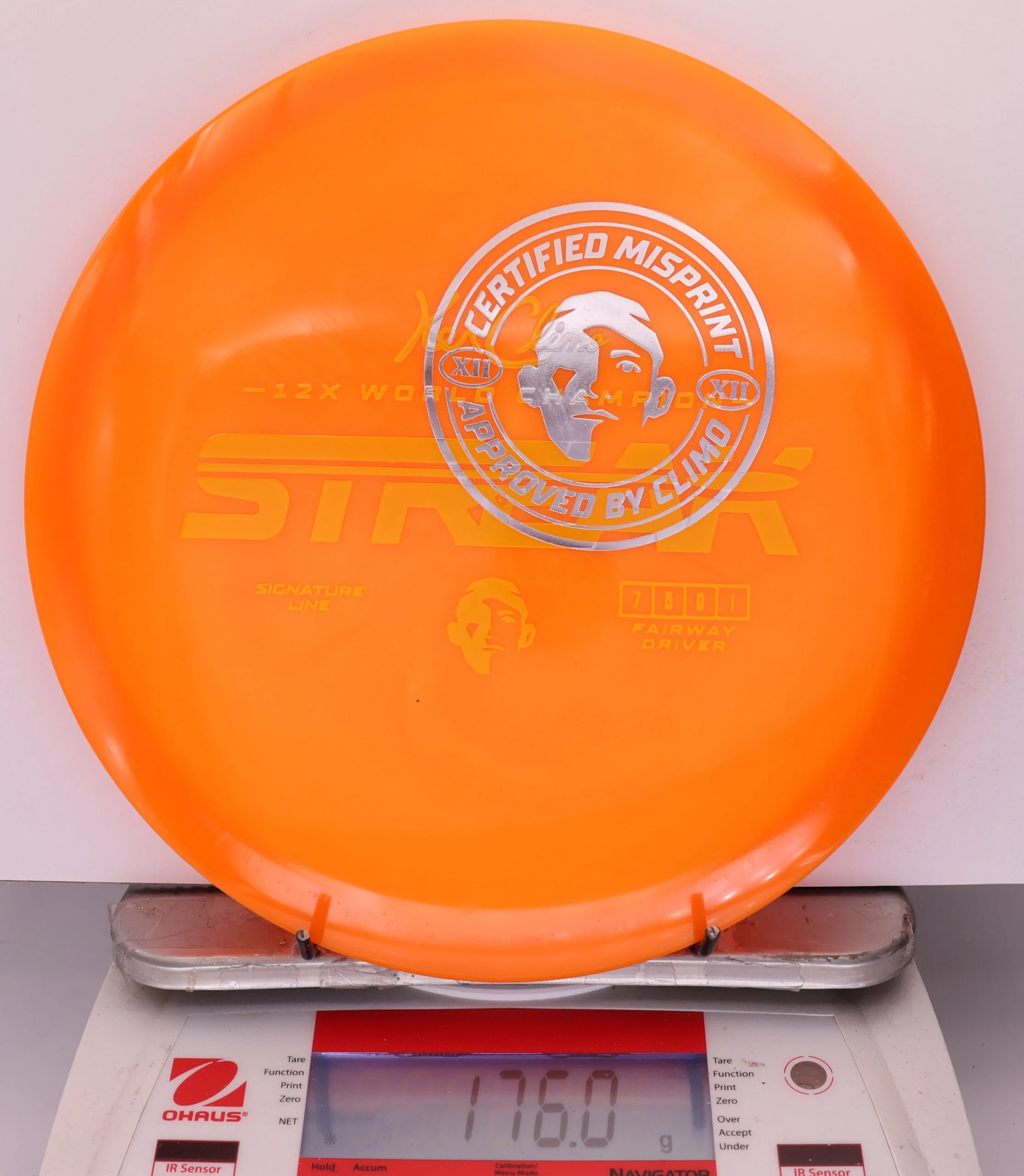 933338 X-Out Signature Line Streak - #10 Orange, 176