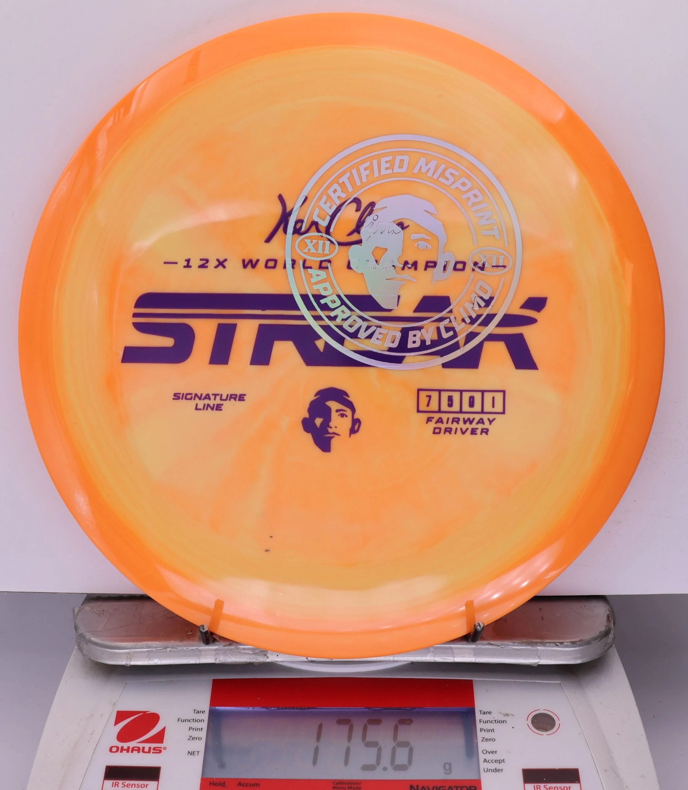 933339 X-Out Signature Line Streak - #11 Orange, 176