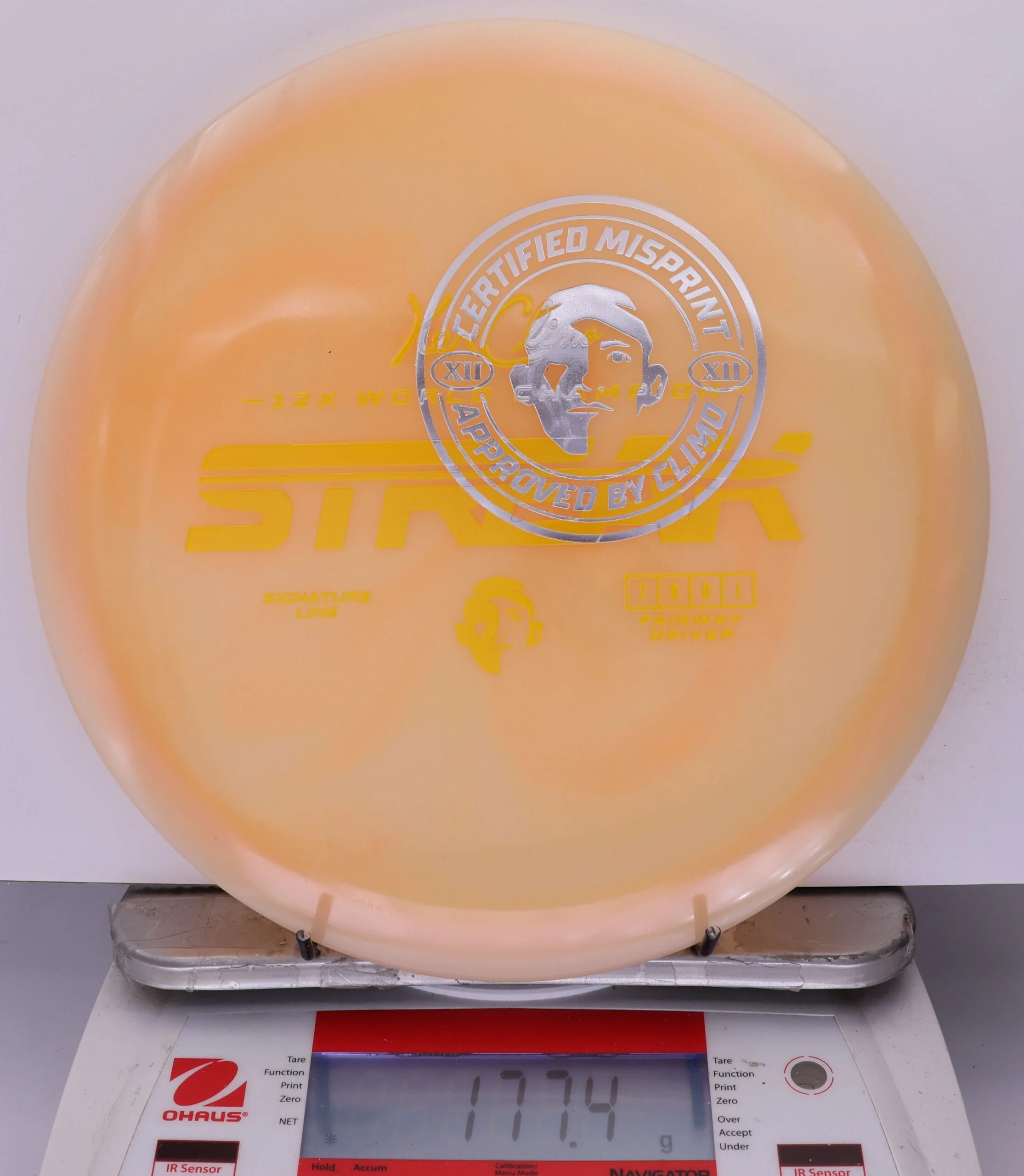 933365 X-Out Signature Line Streak - #13 LtOrange, 177