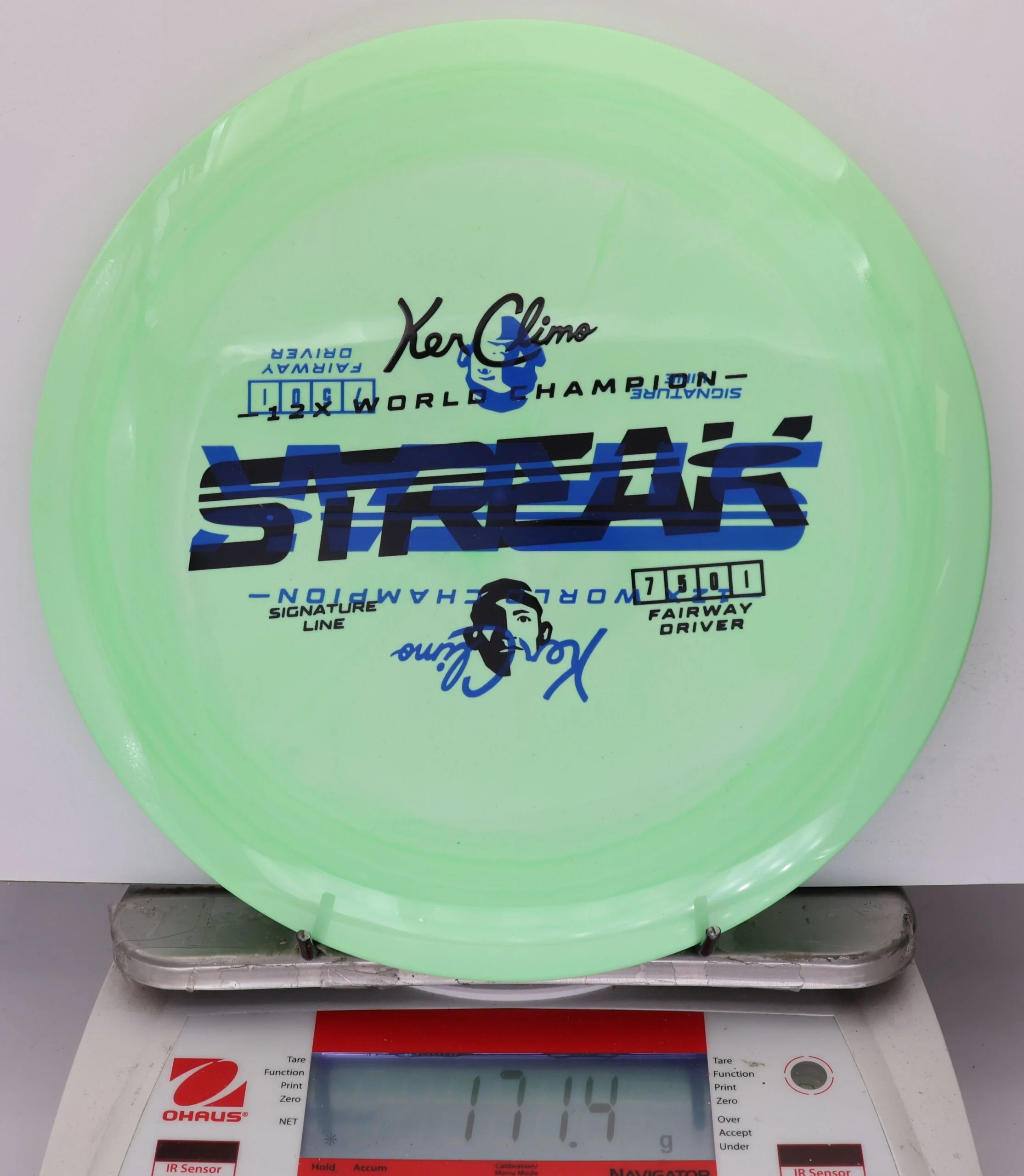 933393 X-Out Signature Line Streak - #17 LtGreen, 171