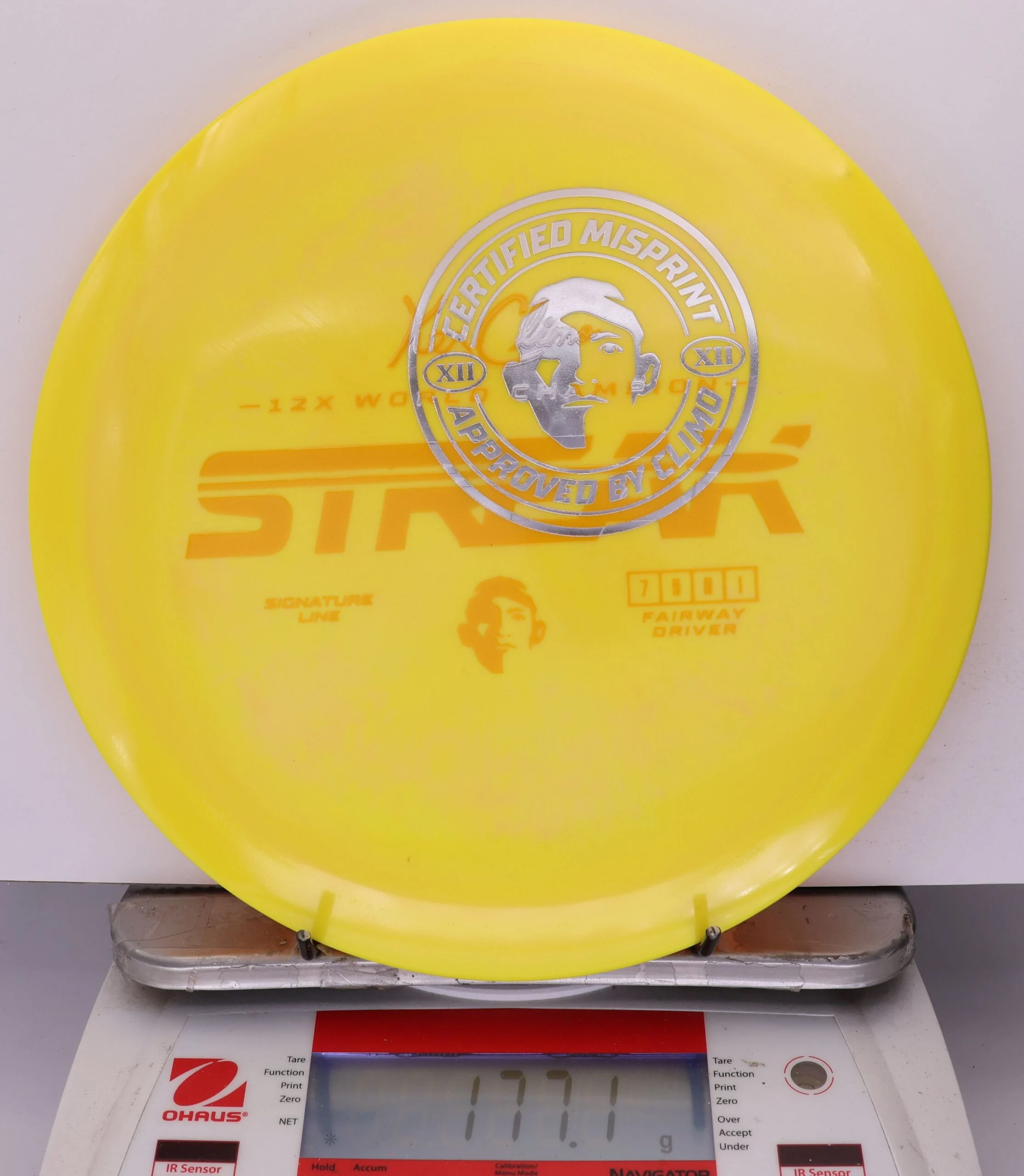 933424 X-Out Signature Line Streak - #24 Yellow, 177