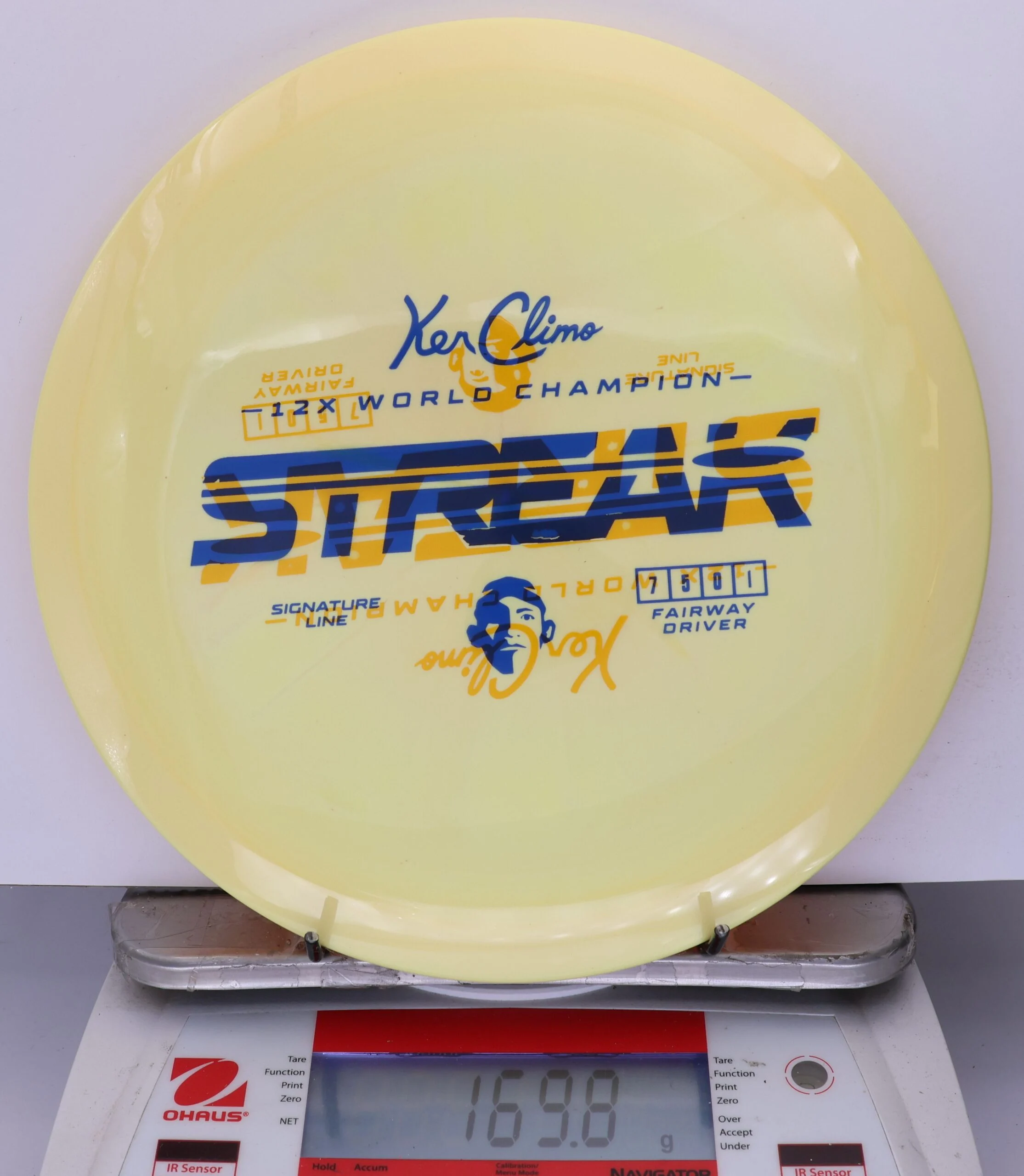 933425 X-Out Signature Line Streak - #25 LtYellow, 170