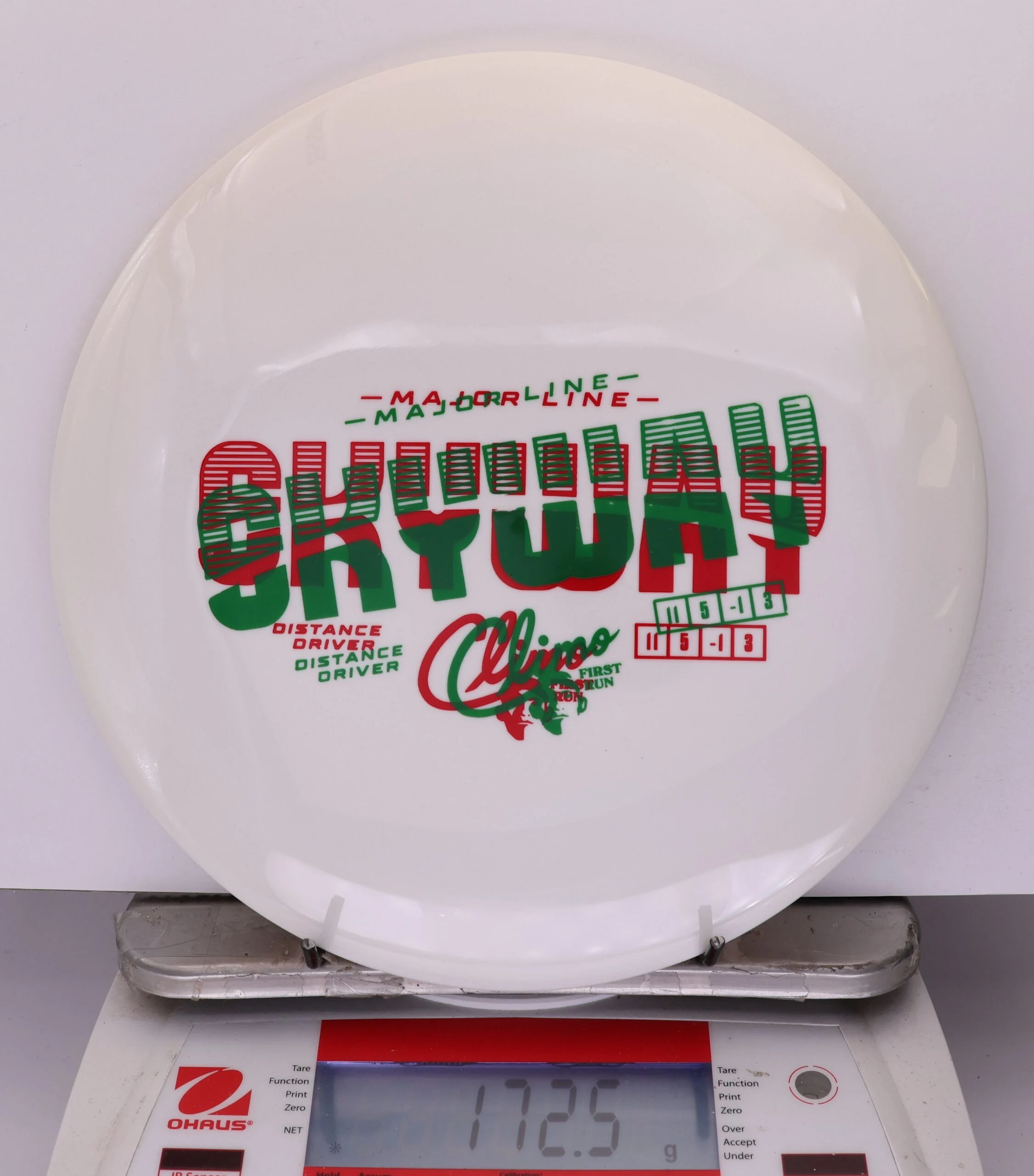 934059 X-Out Major Line Skyway, First Run - #09 White, 173