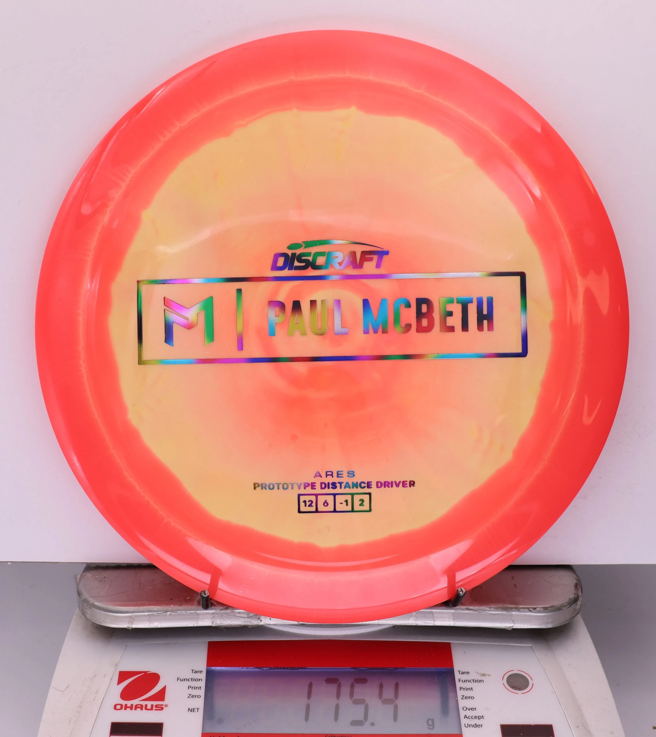935178 Prototype Ares, Paul McBeth - #58 OrangeYellow, 175