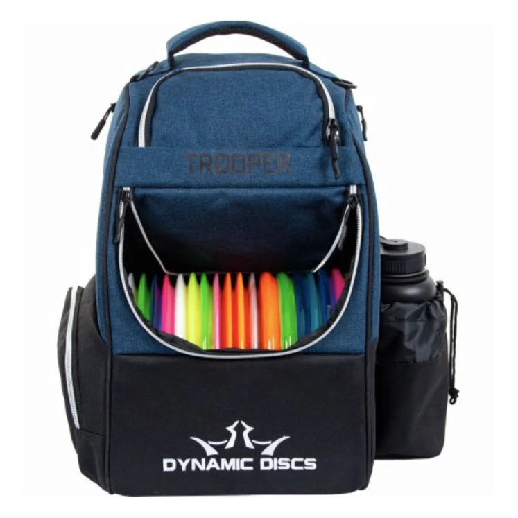 949651 Dynamic Discs Trooper Backpack - Midnight Blue, 18+ Discs