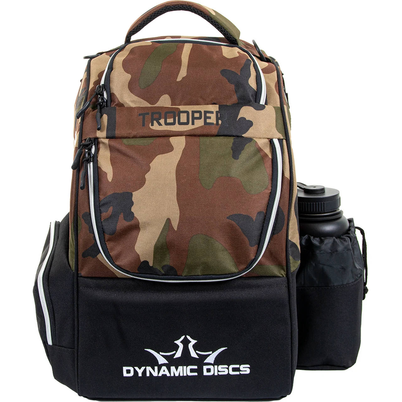 949652 Dynamic Discs Trooper Backpack - Woodland Camo, 18+ Discs