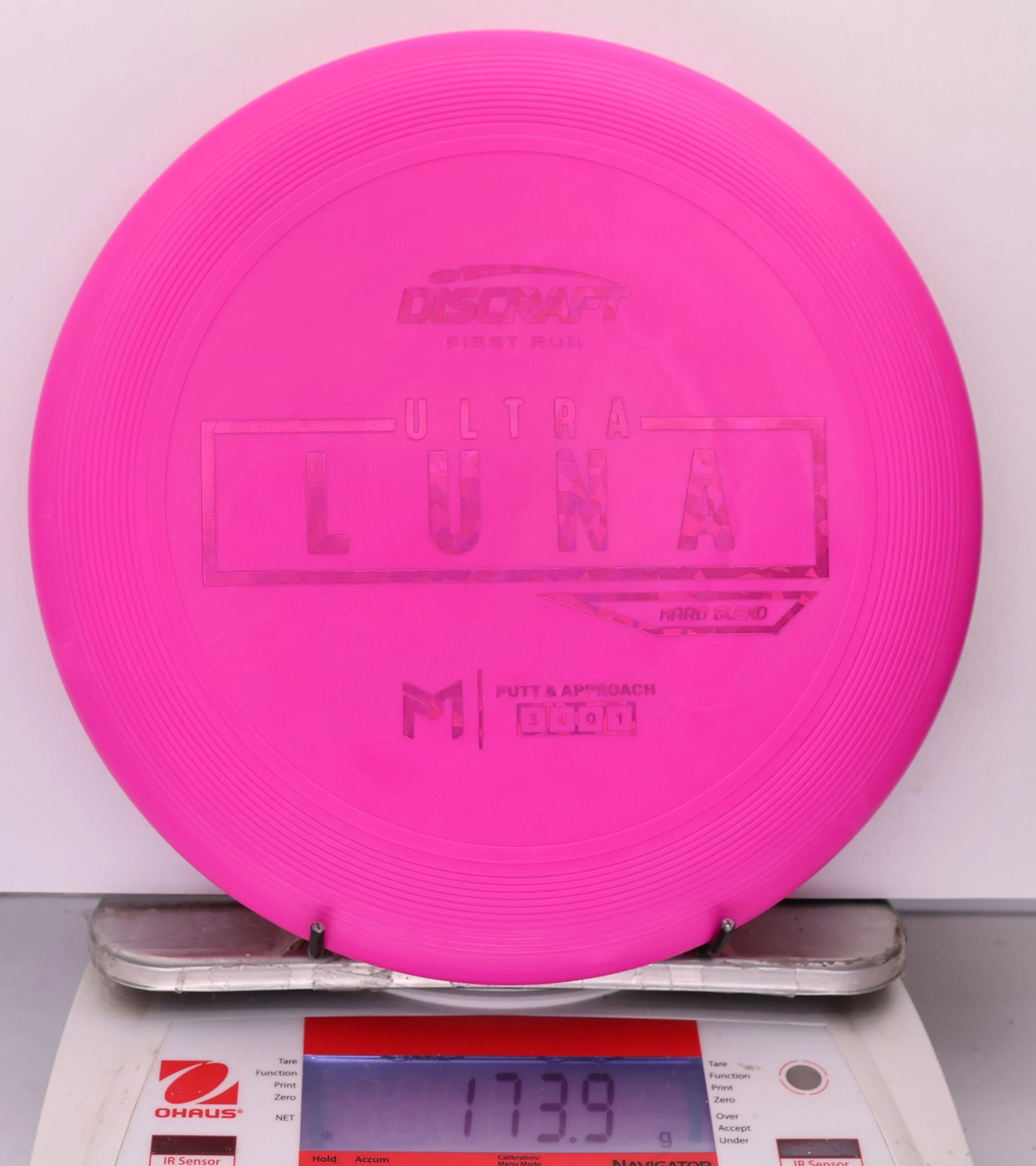 956587 Putter Line Hard UltraLuna, Paul McBeth First Run - #05 Pink, 174