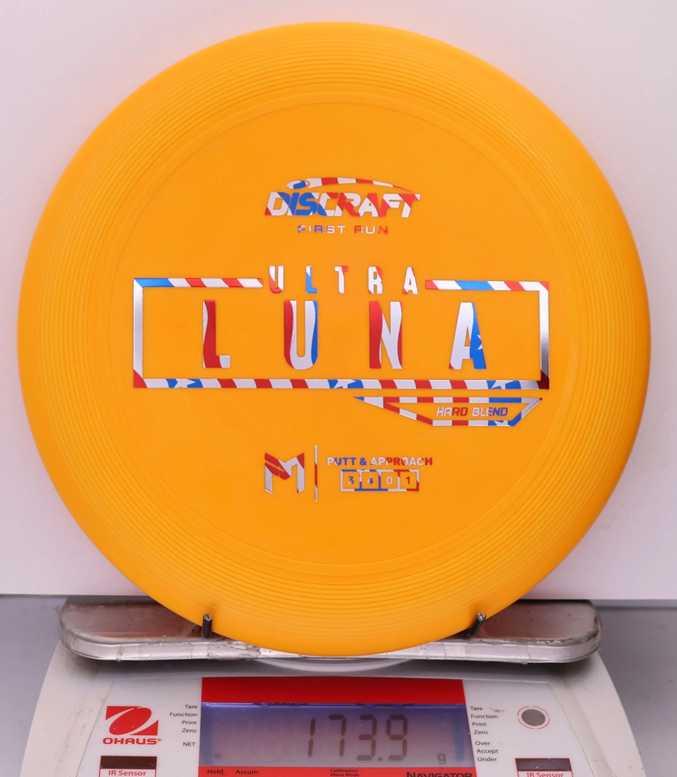 956679 Putter Line Hard UltraLuna, Paul McBeth First Run - #15 Orange, 174