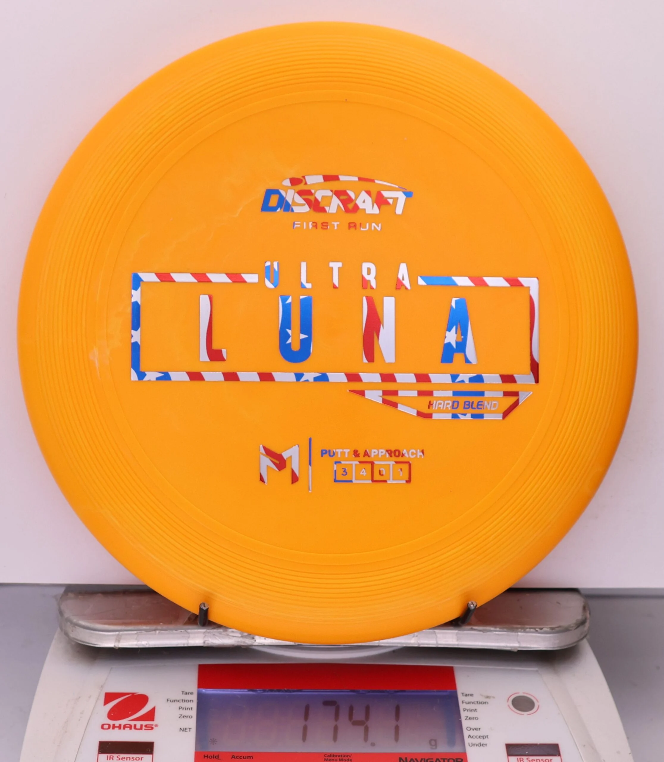 956721 Putter Line Hard UltraLuna, Paul McBeth First Run - #16 Orange, 174