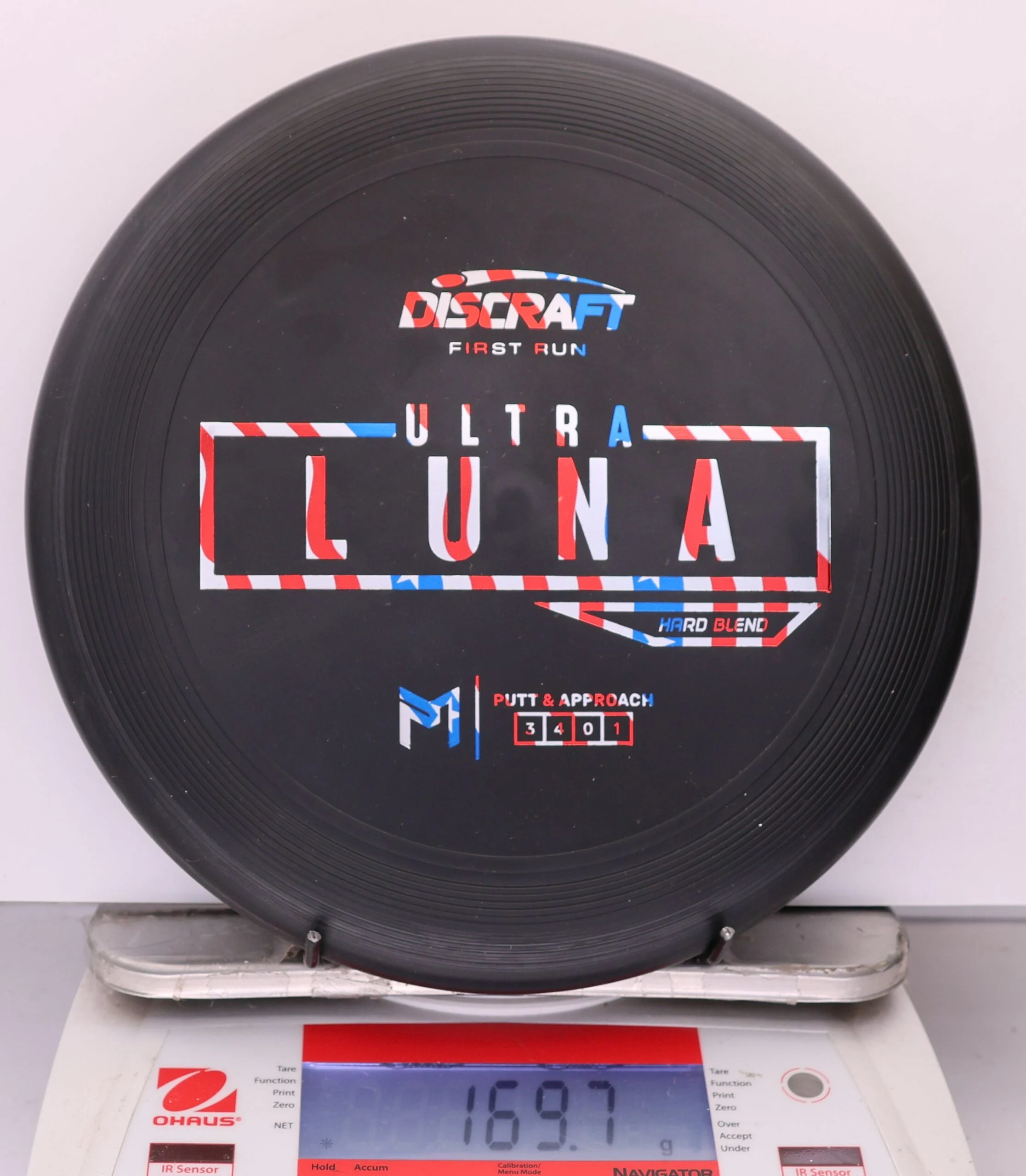 956817 Putter Line Hard UltraLuna, Paul McBeth First Run - #30 Black, 170