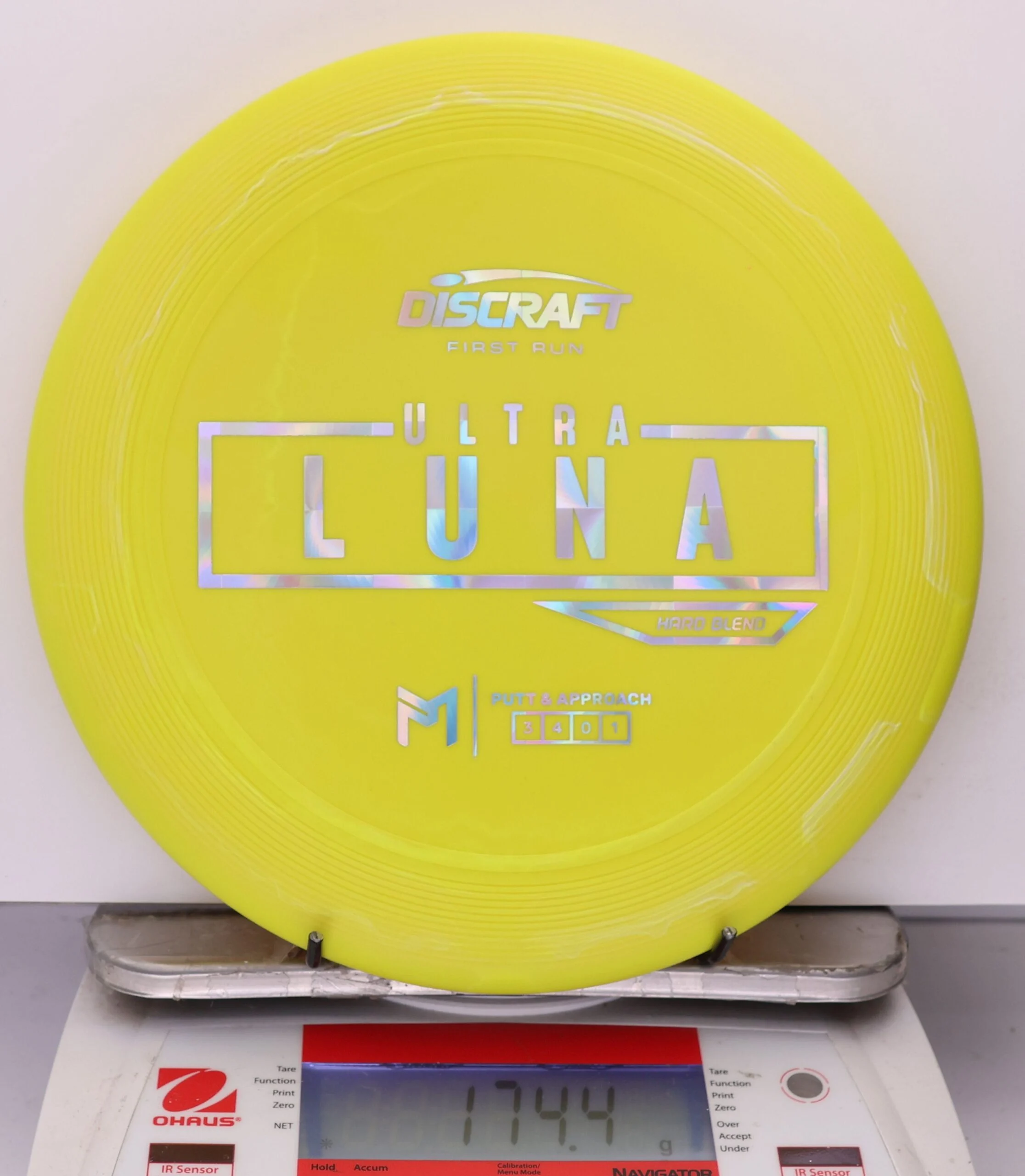 956860 Putter Line Hard UltraLuna, Paul McBeth First Run - #32 Yellow, 174