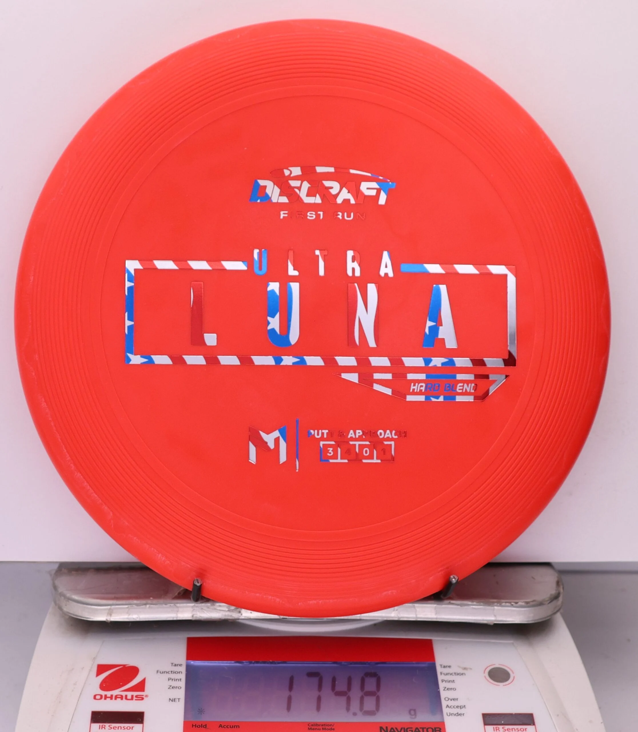 956907 Putter Line Hard UltraLuna, Paul McBeth First Run - #38 Red, 175