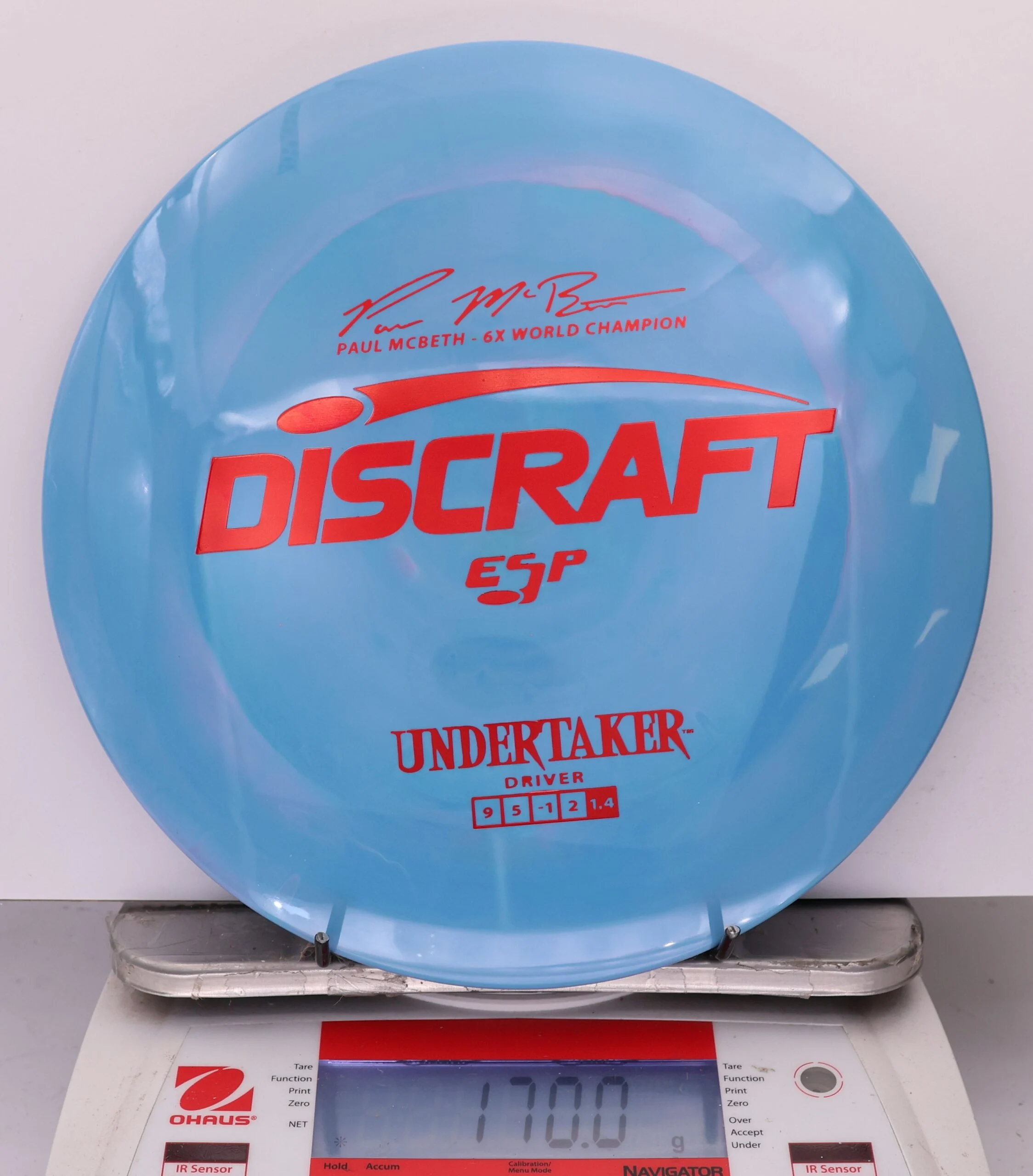 958821 ESP Undertaker, Paul McBeth 6X - #376 Blue, 170
