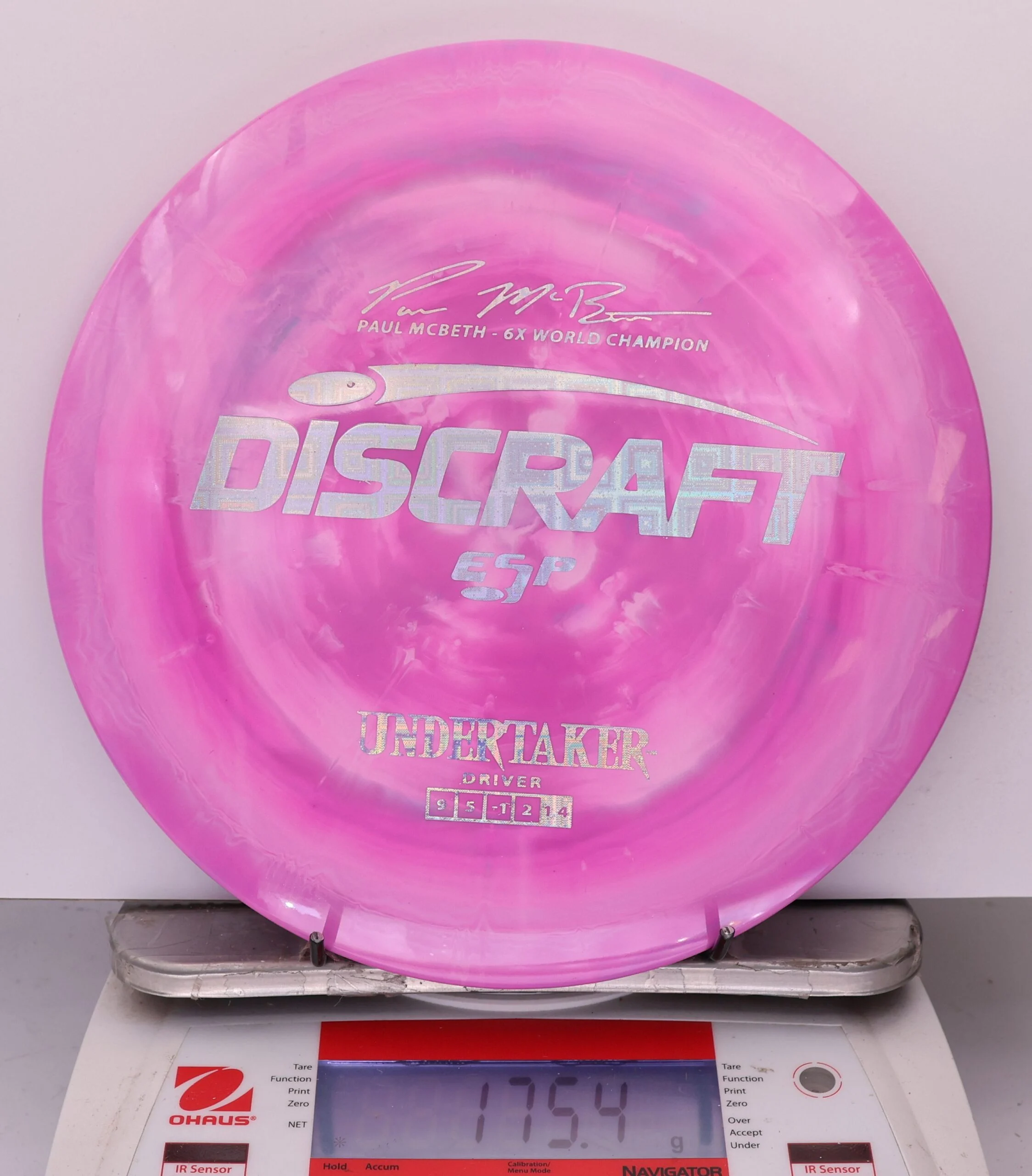 958842 ESP Undertaker, Paul McBeth 6X - #385 Pink, 175