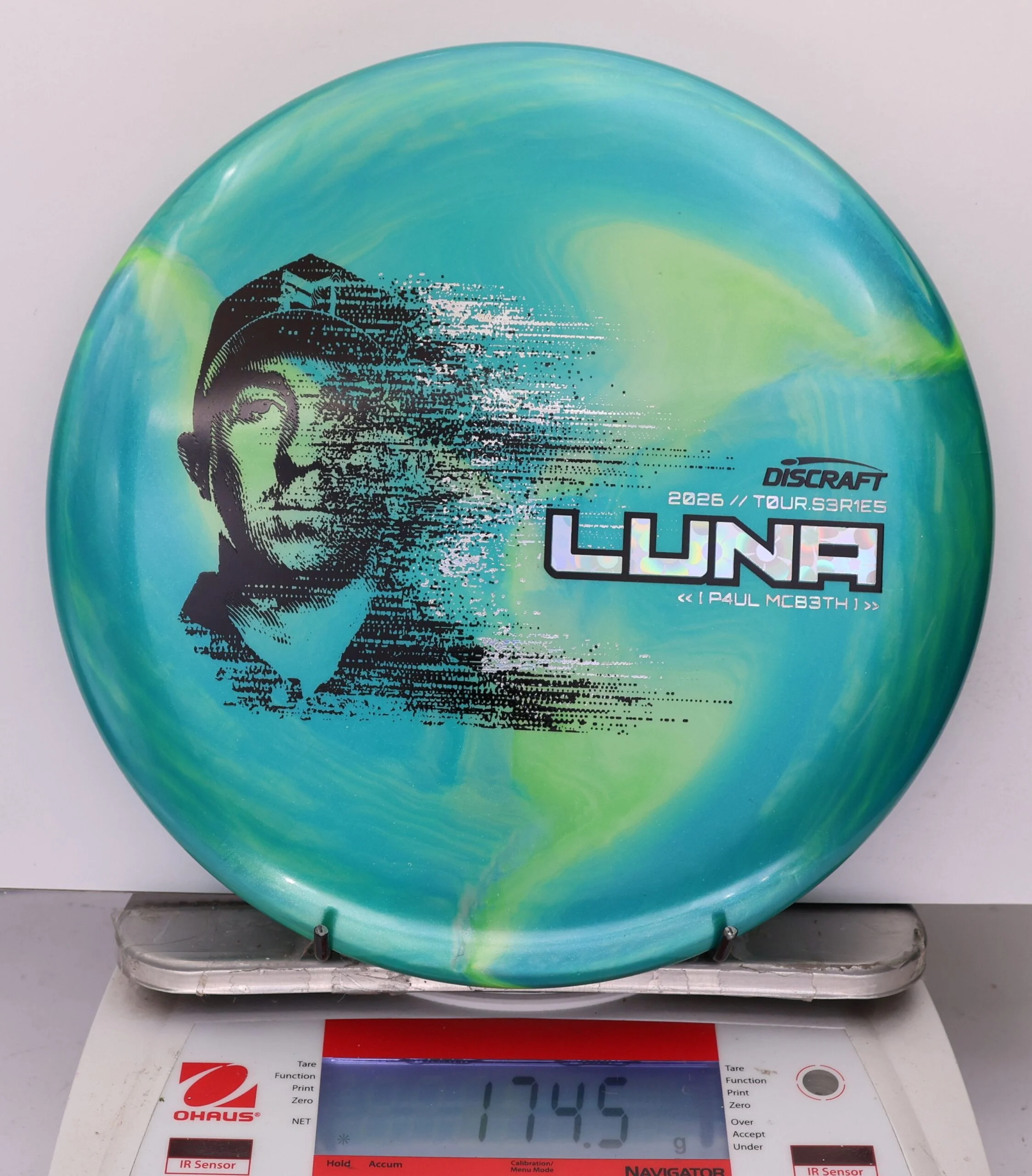 959767 Big Z Titanium Luna, Paul McBeth 2026 Tour Series - #382 TealYellow, 175