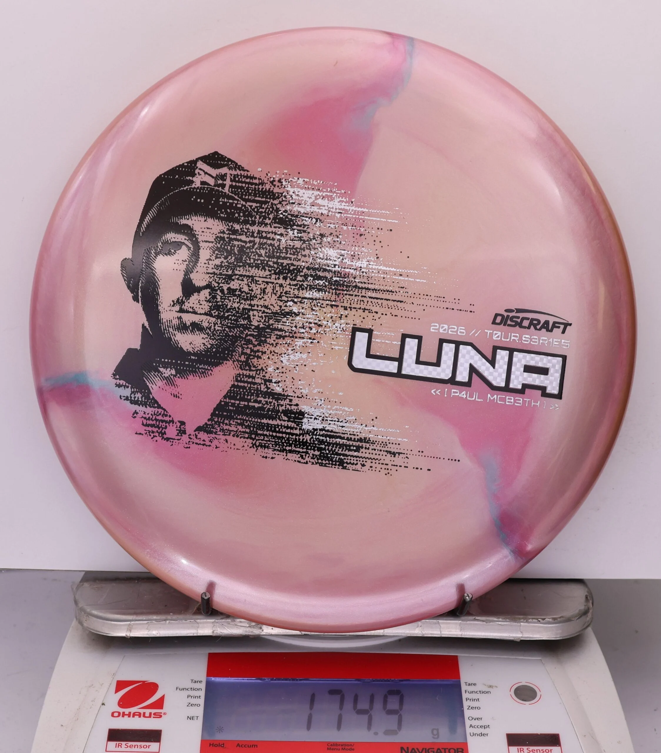 959791 Big Z Titanium Luna, Paul McBeth 2026 Tour Series - #386 PinkPeach, 175