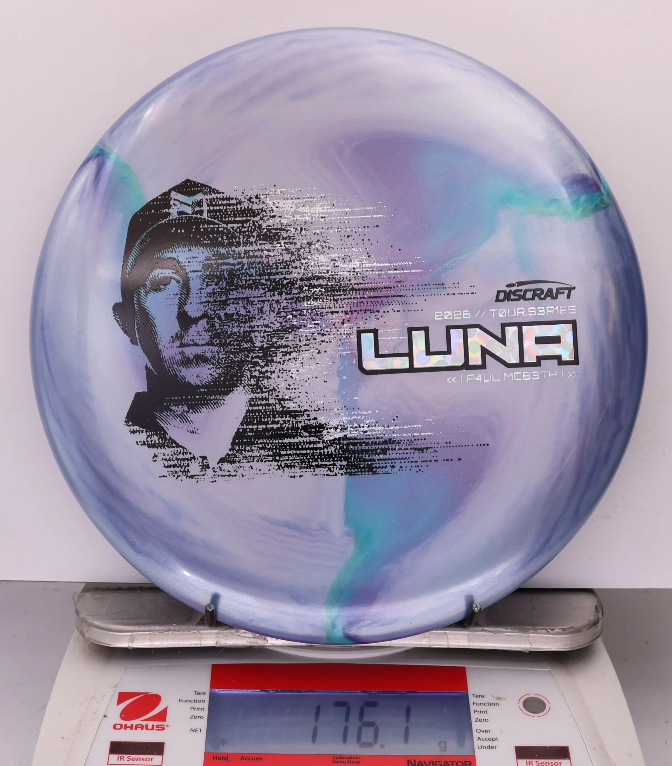959819 Big Z Titanium Luna, Paul McBeth 2026 Tour Series - #394 LtBlurpleGreen, 176