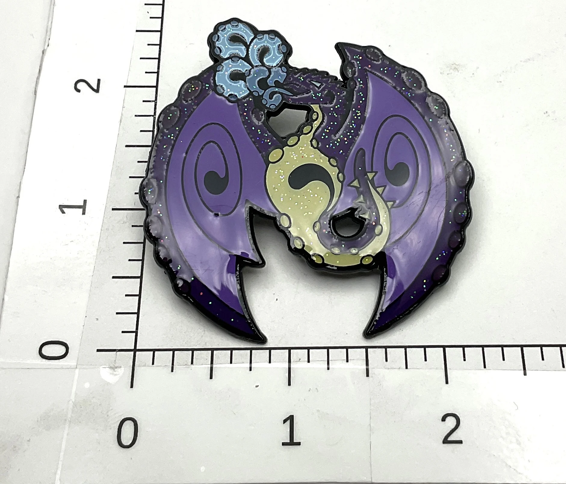 960015 Dragon, Pins by Festi Daze - Purple, G9