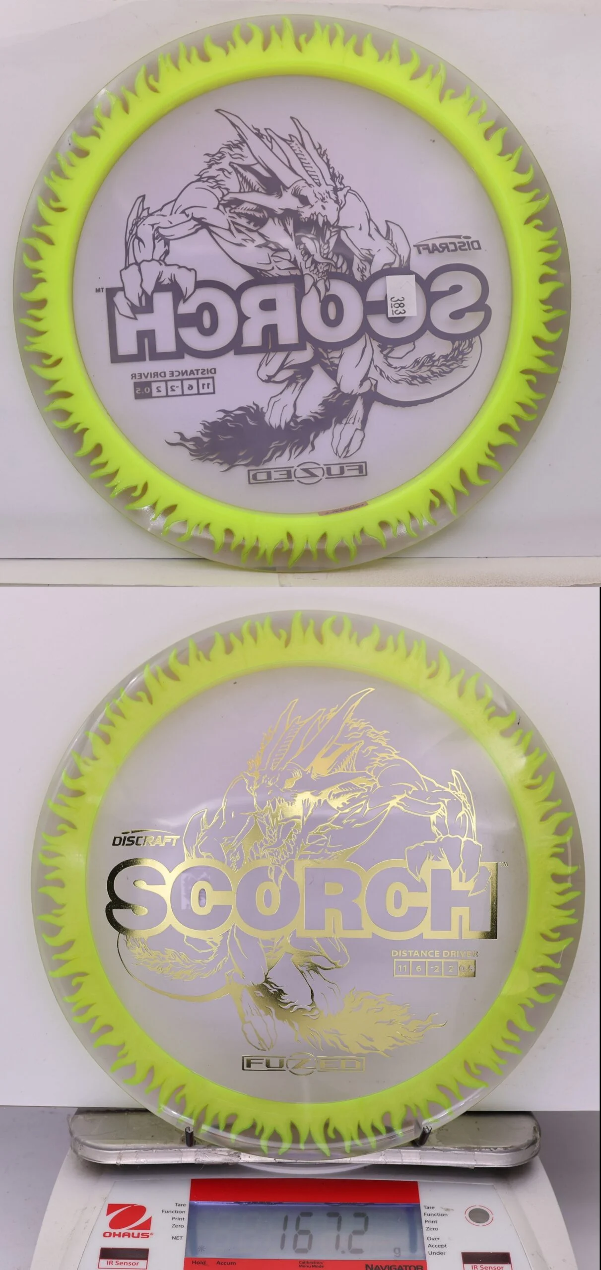 960042 FuZed Line Scorch, Flame - #383 Clear-NYellow, 167