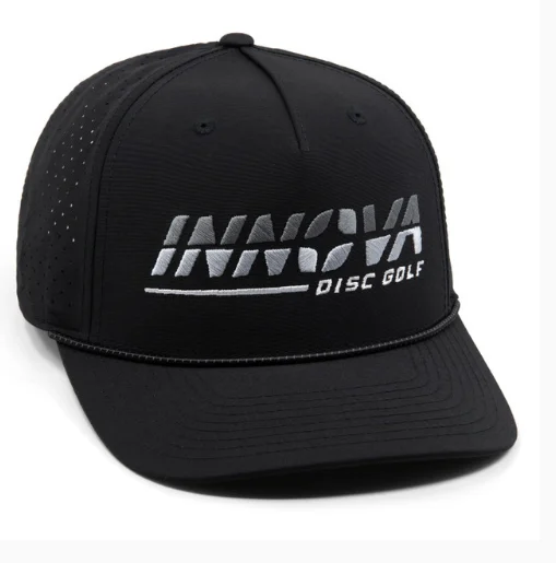 963831 Innova Big Burst Tech Rope Hat - Black, Snapback