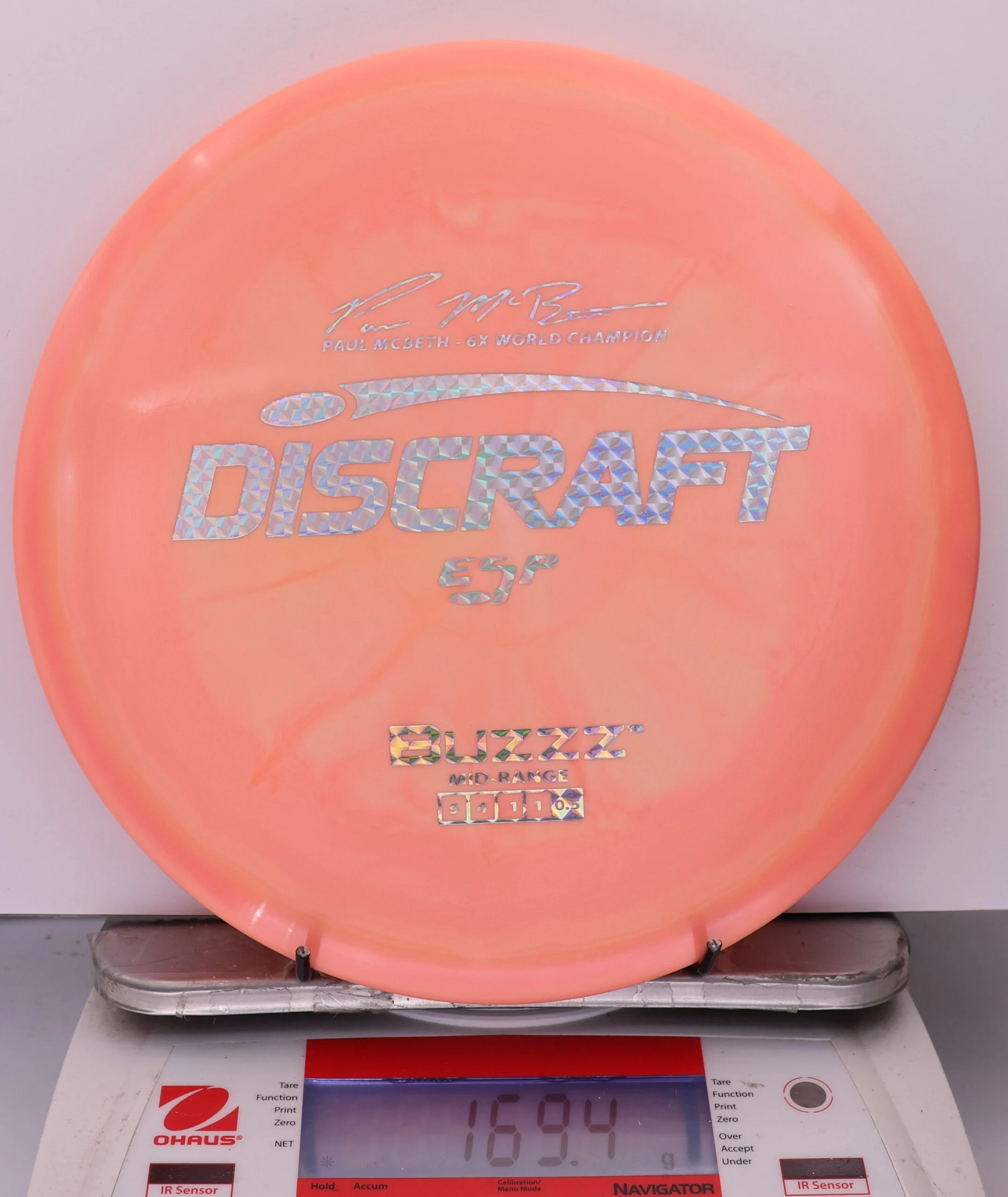 965325 ESP Buzzz, Paul McBeth 6X - #376 OrangePink, 169