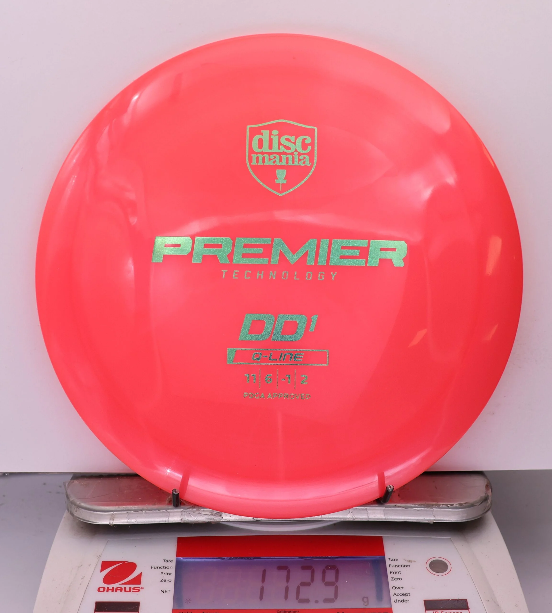 965883 Q-Line DD1, Premier Series - #202 LtRed, 173