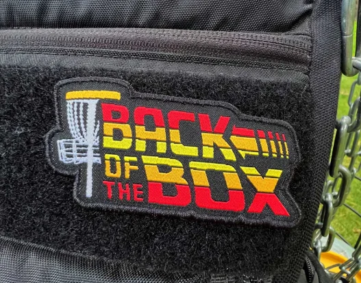 Back Of the box_Patch Back Of The Box, Disc Golf Patch - Back Of The Box