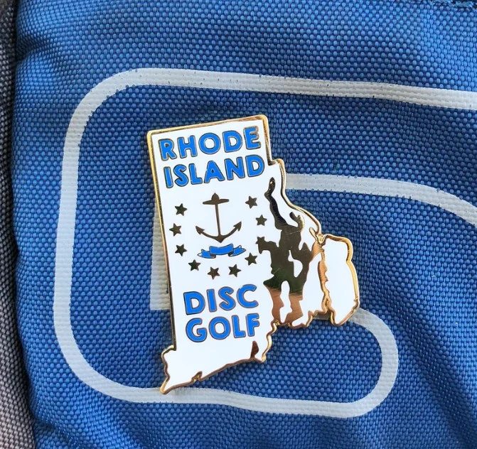 970728 Rhode Island, Disc Golf Pin - Rhode Island