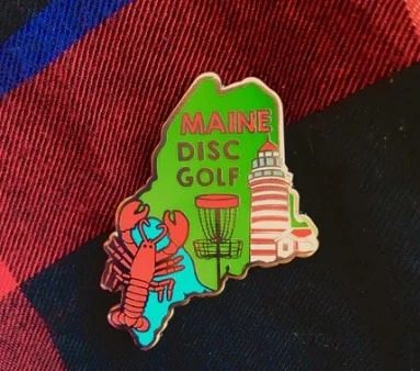 Maine Disc Golf Pin, Disc Golf Pins