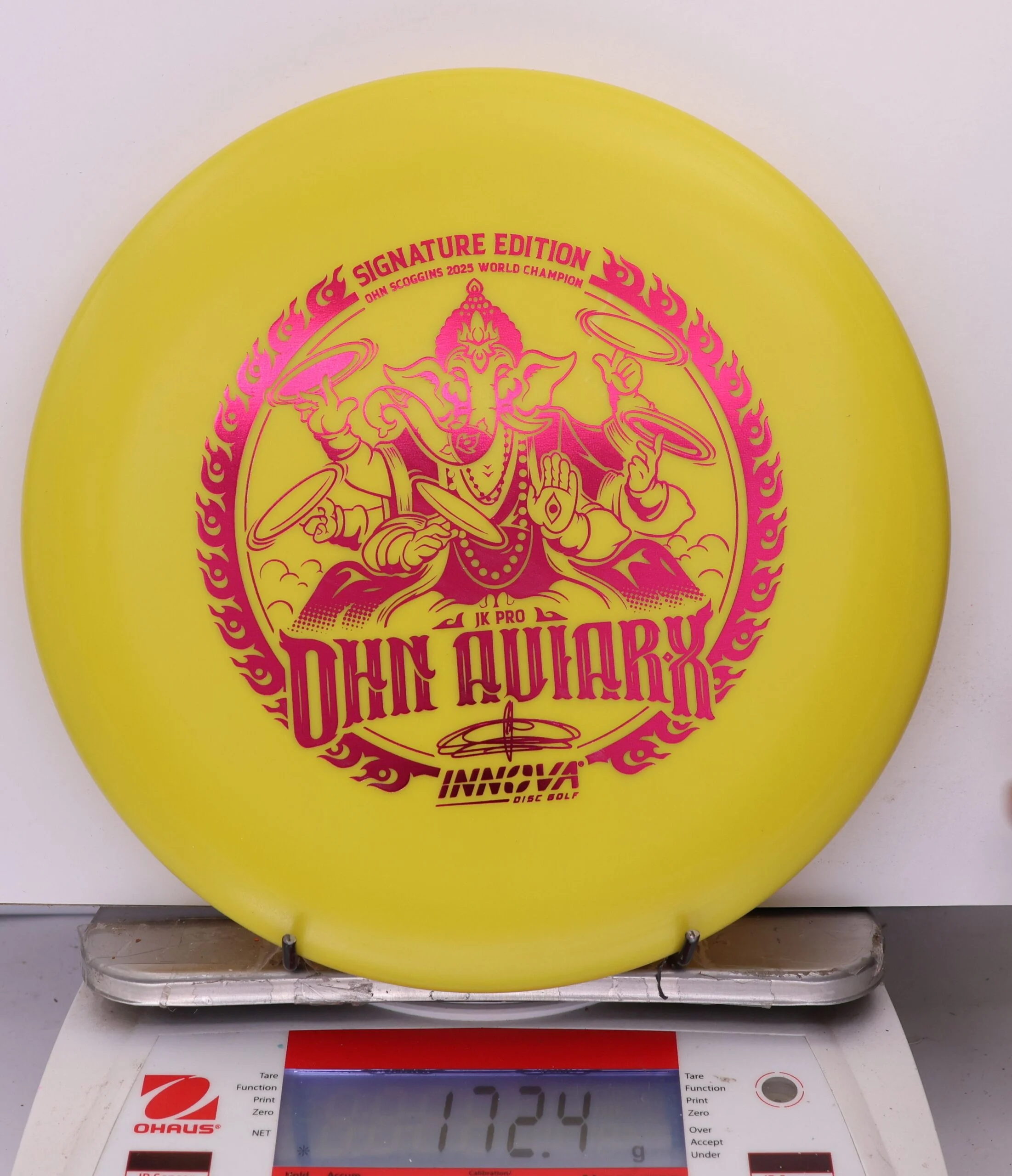 974498 JK Pro Aviar-X, Ohn Scoggins FPO World Champion Character - Signature Edition - #922 Yellow, 172