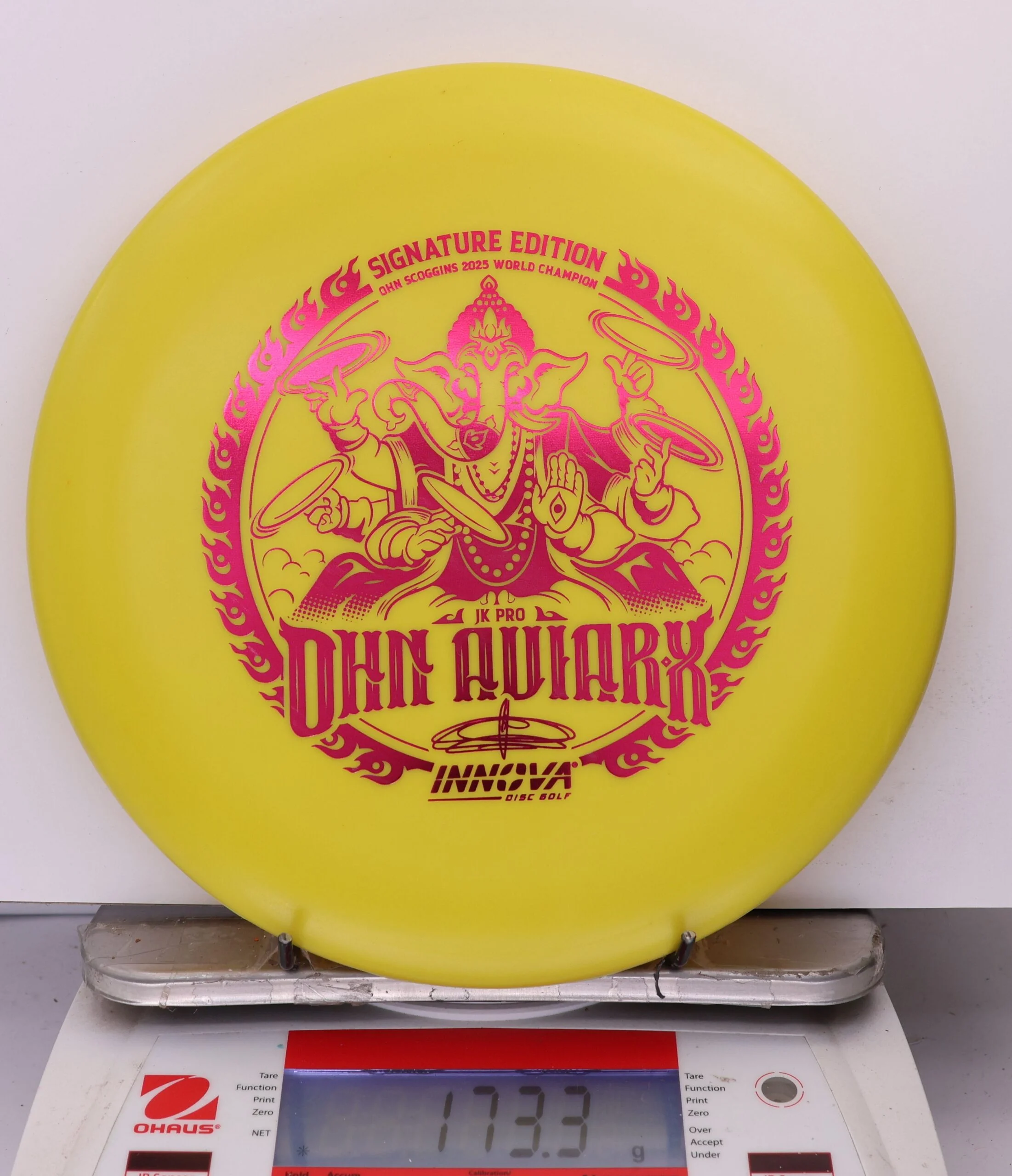 974499 JK Pro Aviar-X, Ohn Scoggins FPO World Champion Character - Signature Edition - #923 Yellow, 173