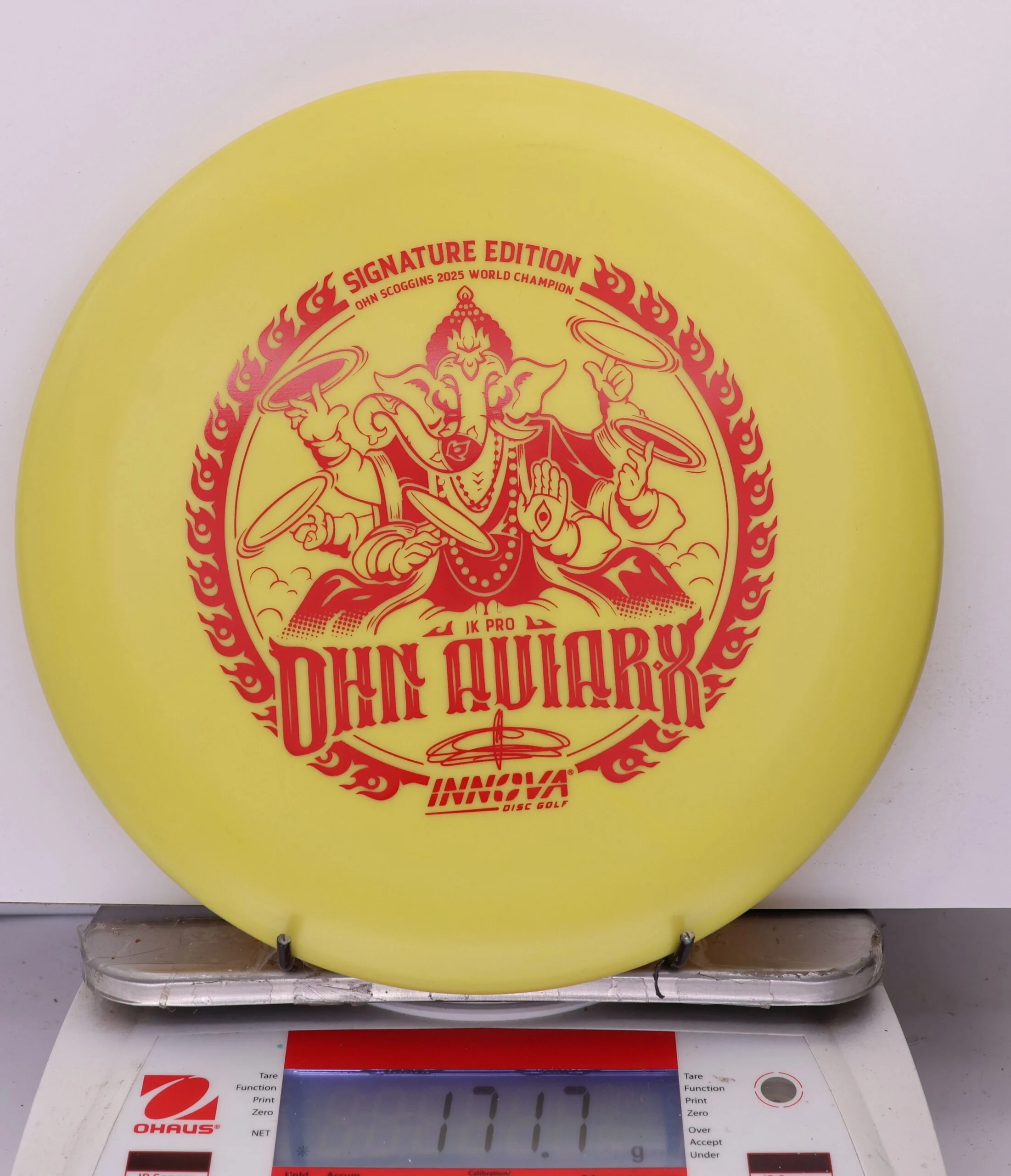 974507 JK Pro Aviar-X, Ohn Scoggins FPO World Champion Character - Signature Edition - #926 Yellow, 172