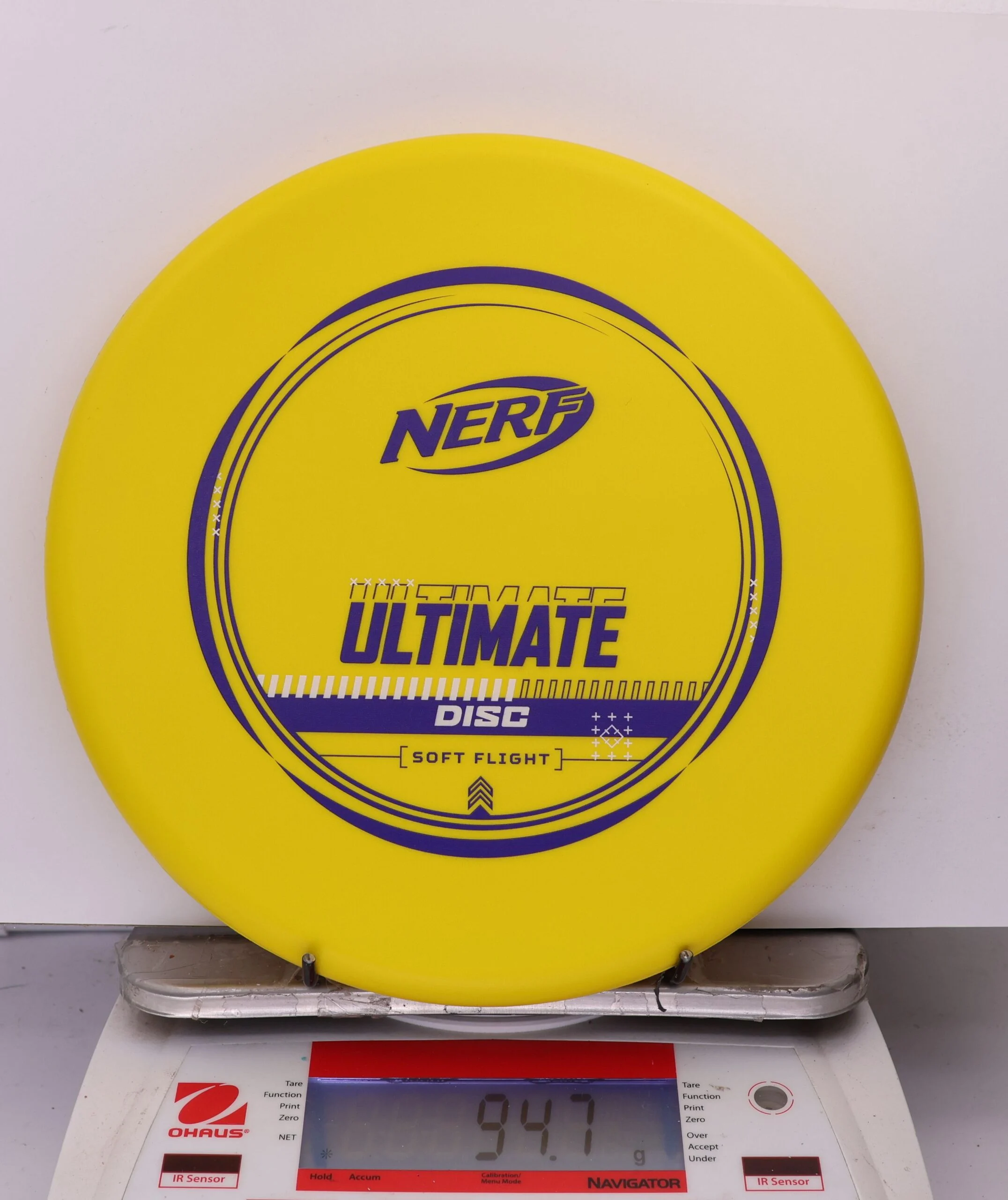 976734 NERF x Prodigy Soft Flight Ultimate Disc - #15 Yellow, 95