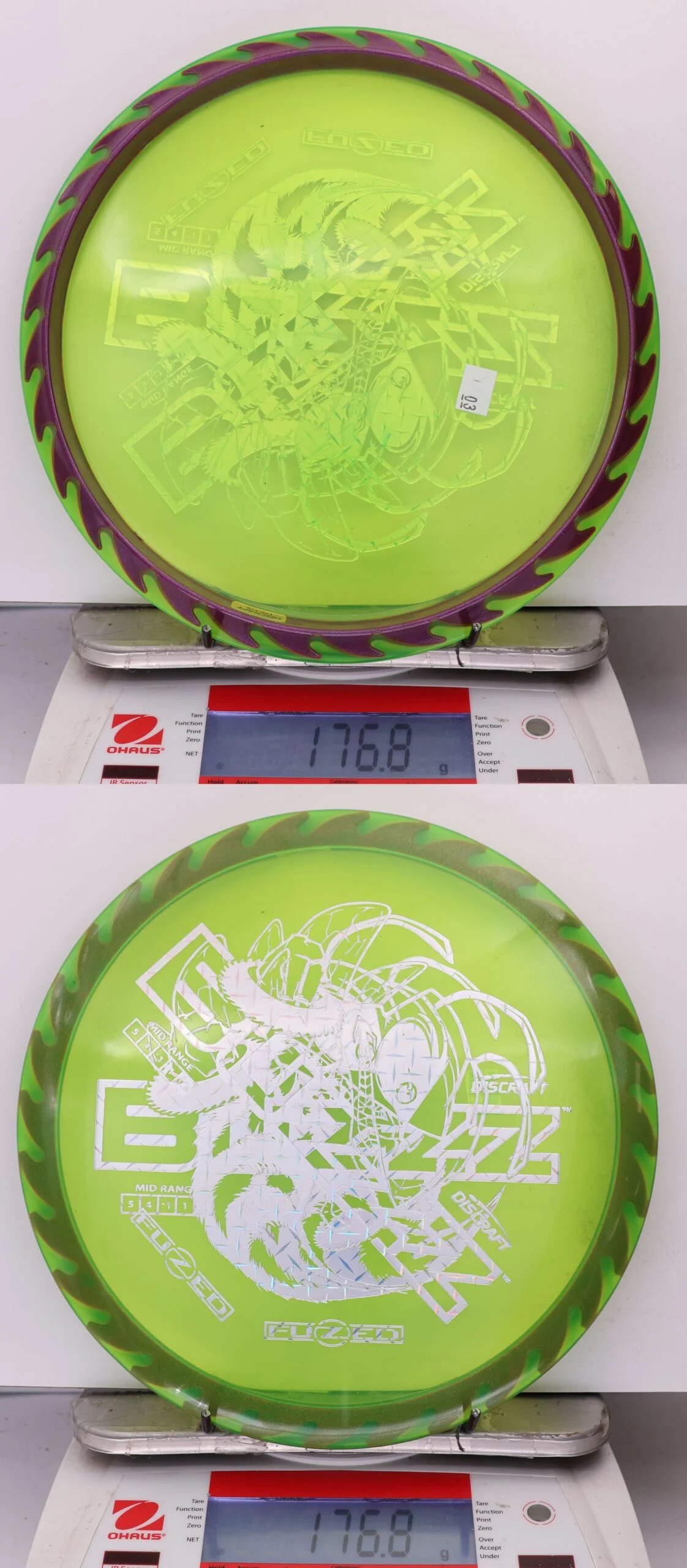 978295 X-Out Fuzed Line Buzzz - Buzzzsaw - #03 Green-Purple, 177