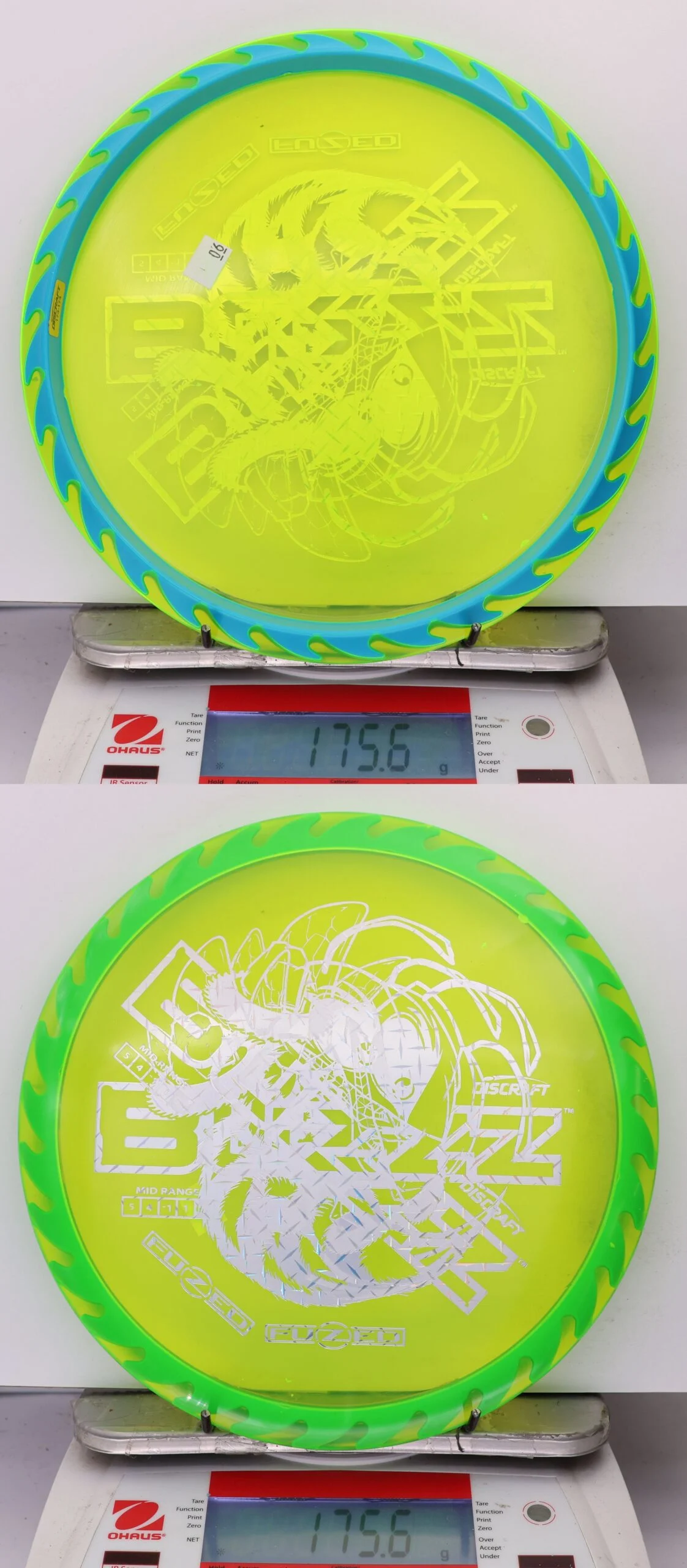 978298 X-Out Fuzed Line Buzzz - Buzzzsaw - #06 Green-Blue, 176