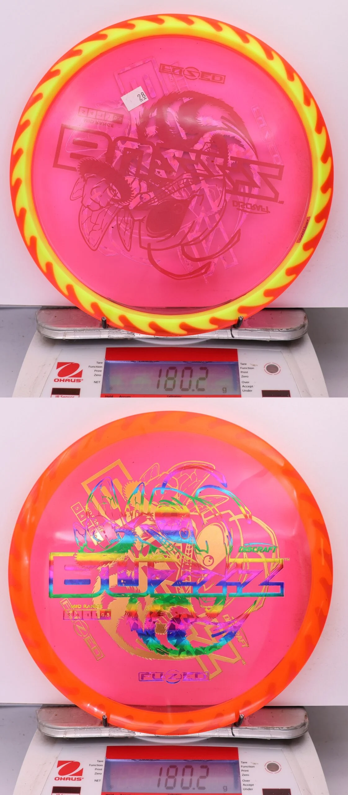 978540 X-Out Fuzed Line Buzzz - Buzzzsaw - #28 Red-Yellow, 180
