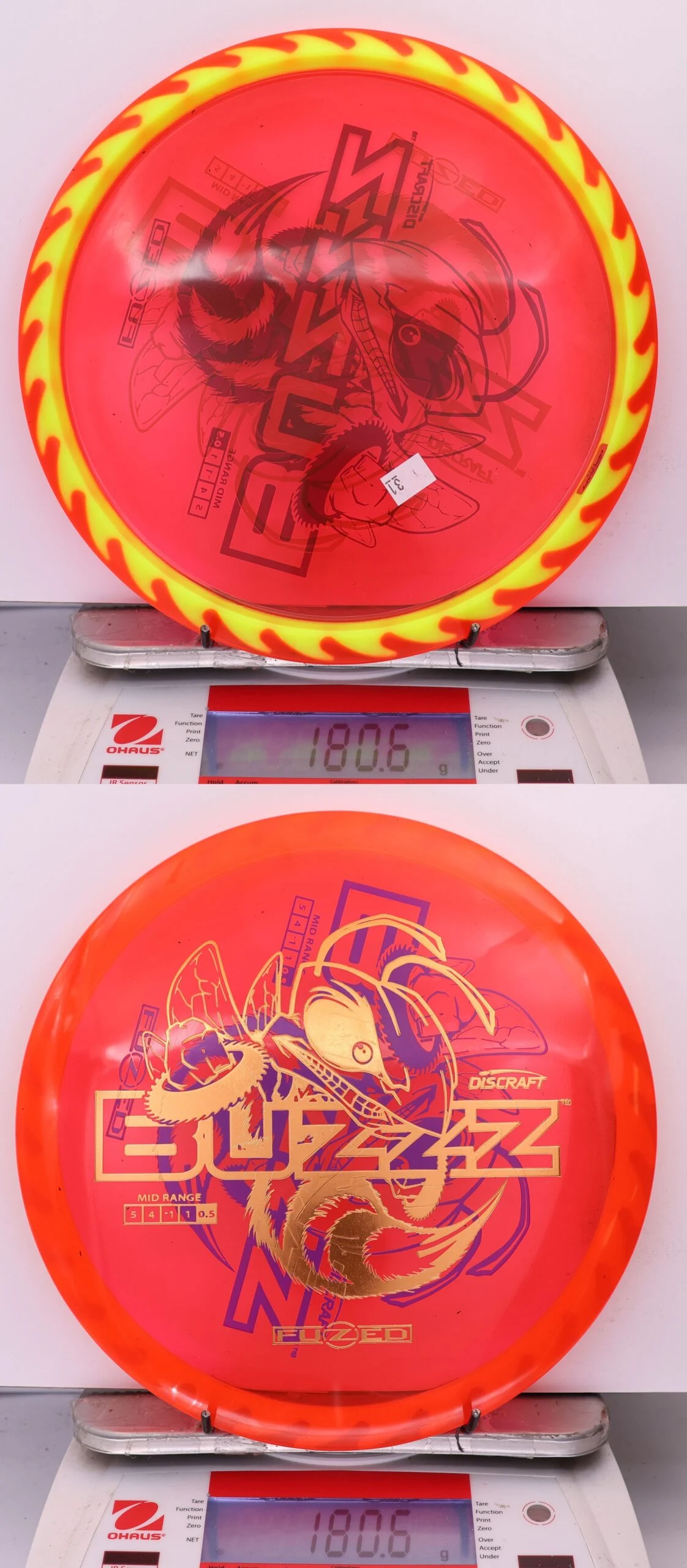 978543 X-Out Fuzed Line Buzzz - Buzzzsaw - #31 Red-Yellow, 181