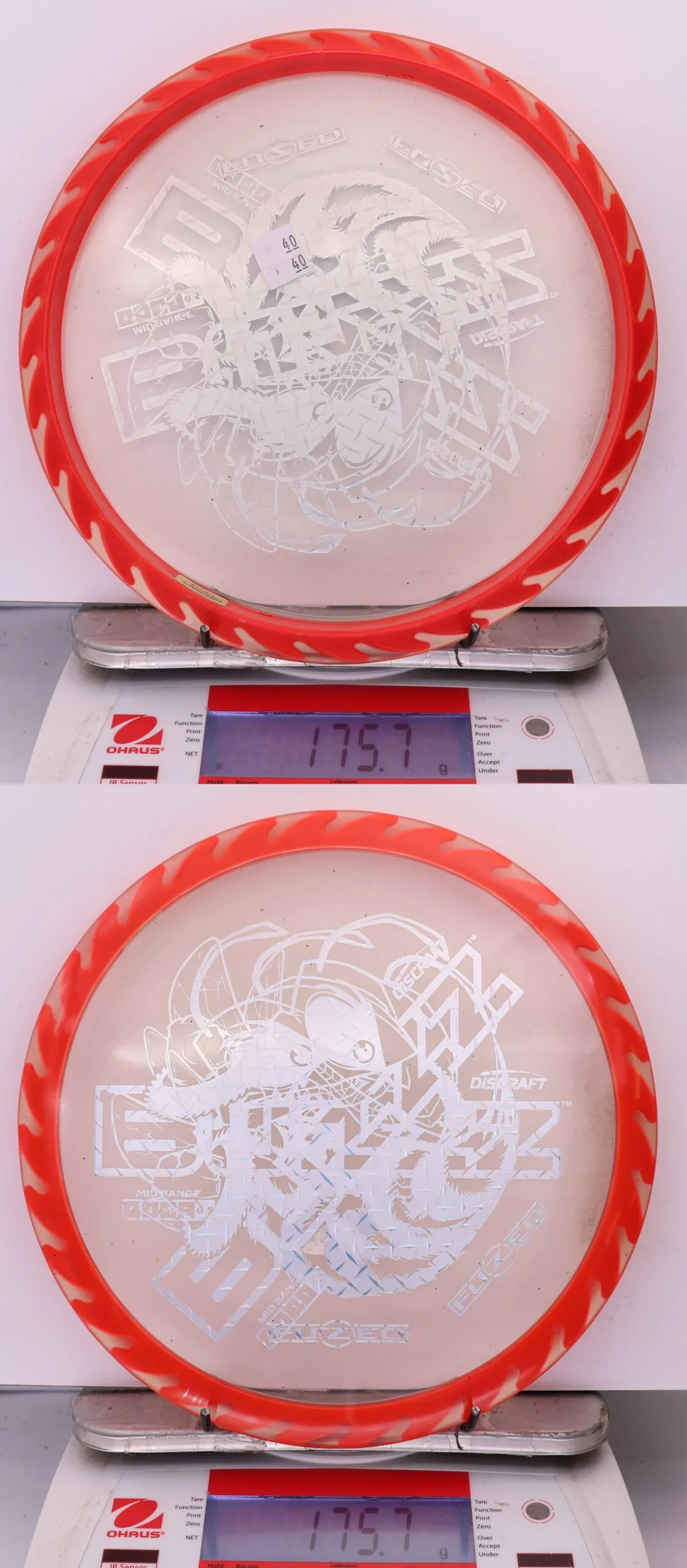 978640 X-Out Fuzed Line Buzzz - Buzzzsaw - #40 Clear-Red, 176
