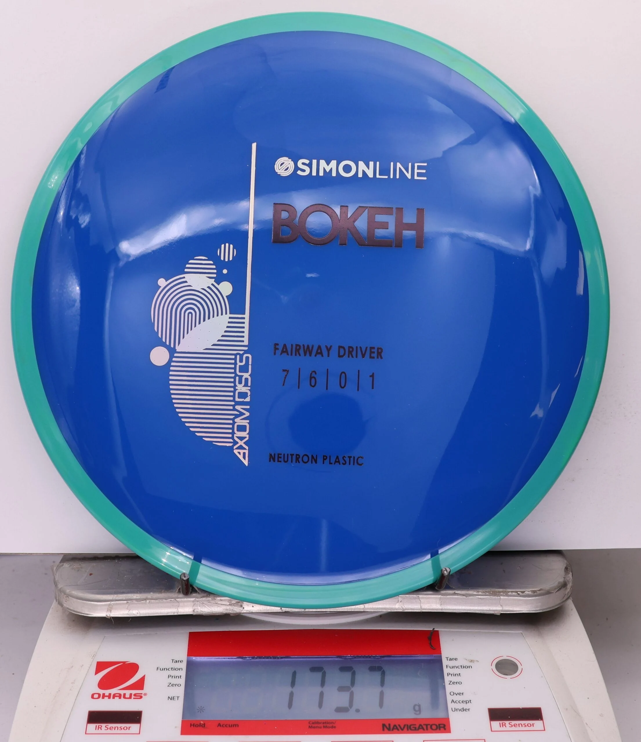 987243 Simon Line Neutron Bokeh - #482 Aqua-Blue, 174