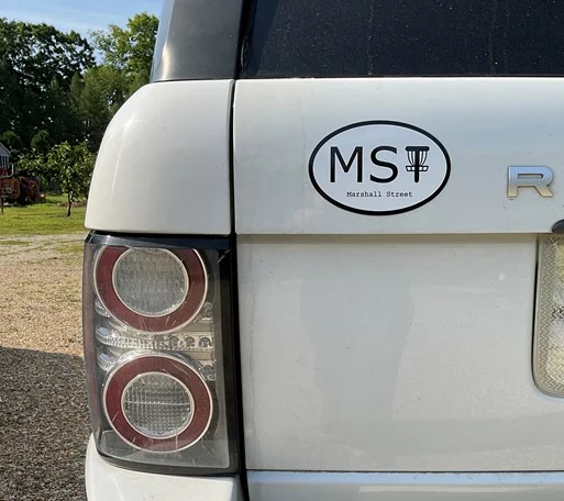 Marshall Street Oval Bumper Sticker Magnet