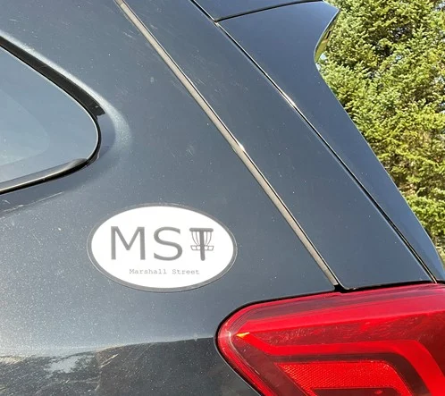 Marshall Street Oval Bumper Sticker Magnet - Image 2